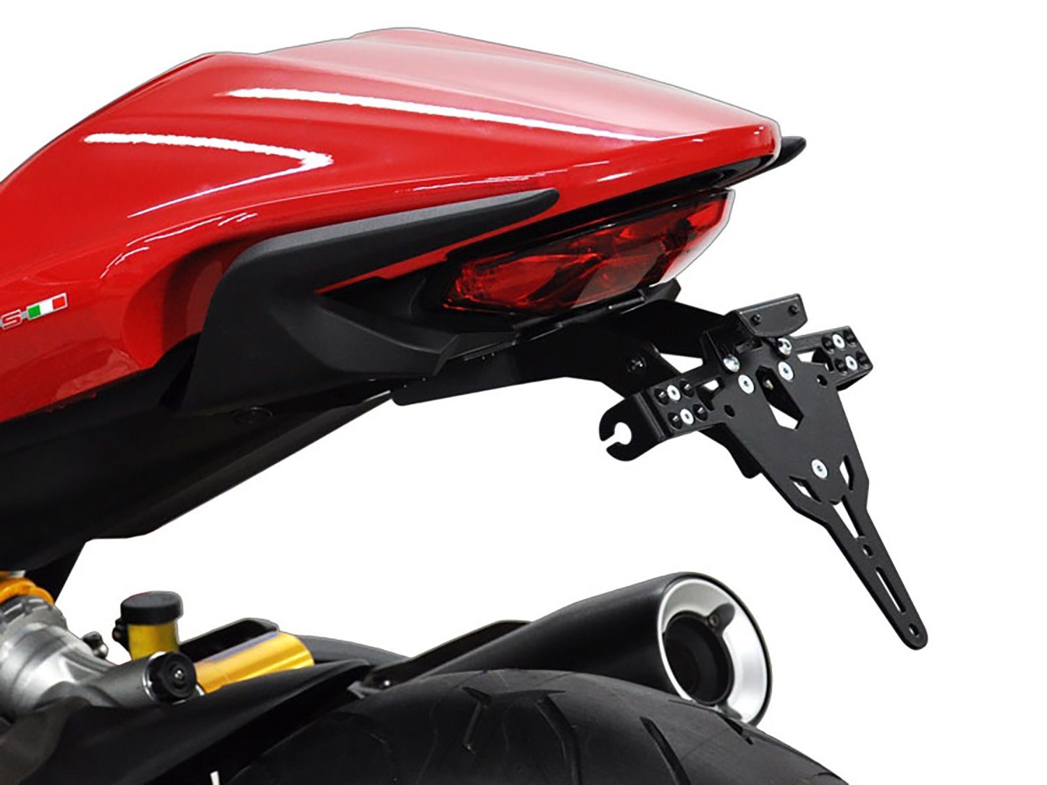 ZIEGER Kennzeichenhalter Pro Kennzeichenhalter kompatibel mit Ducati Monster 821