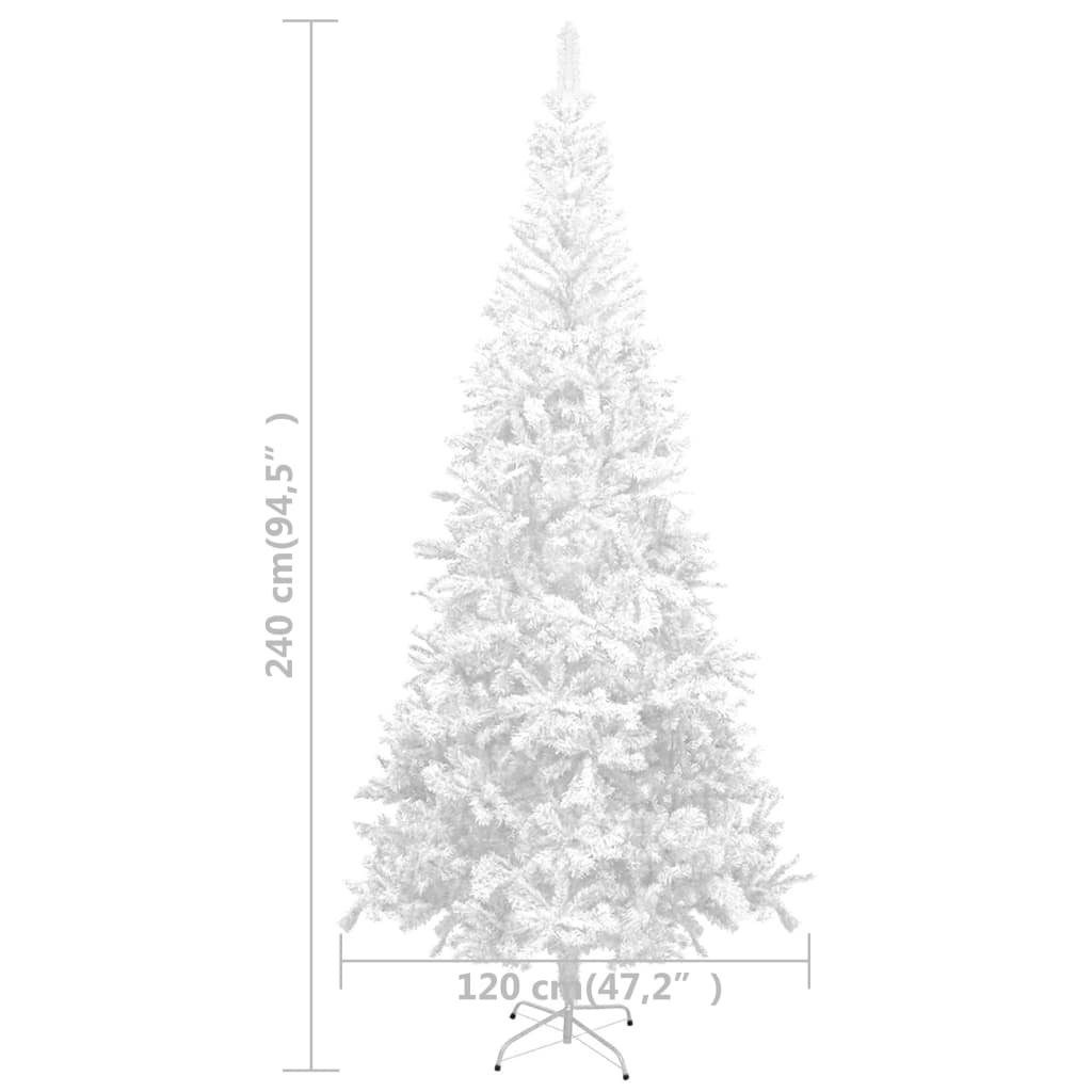 Künstlicher Weihnachtsbaum furnicato L 240 cm Weiß