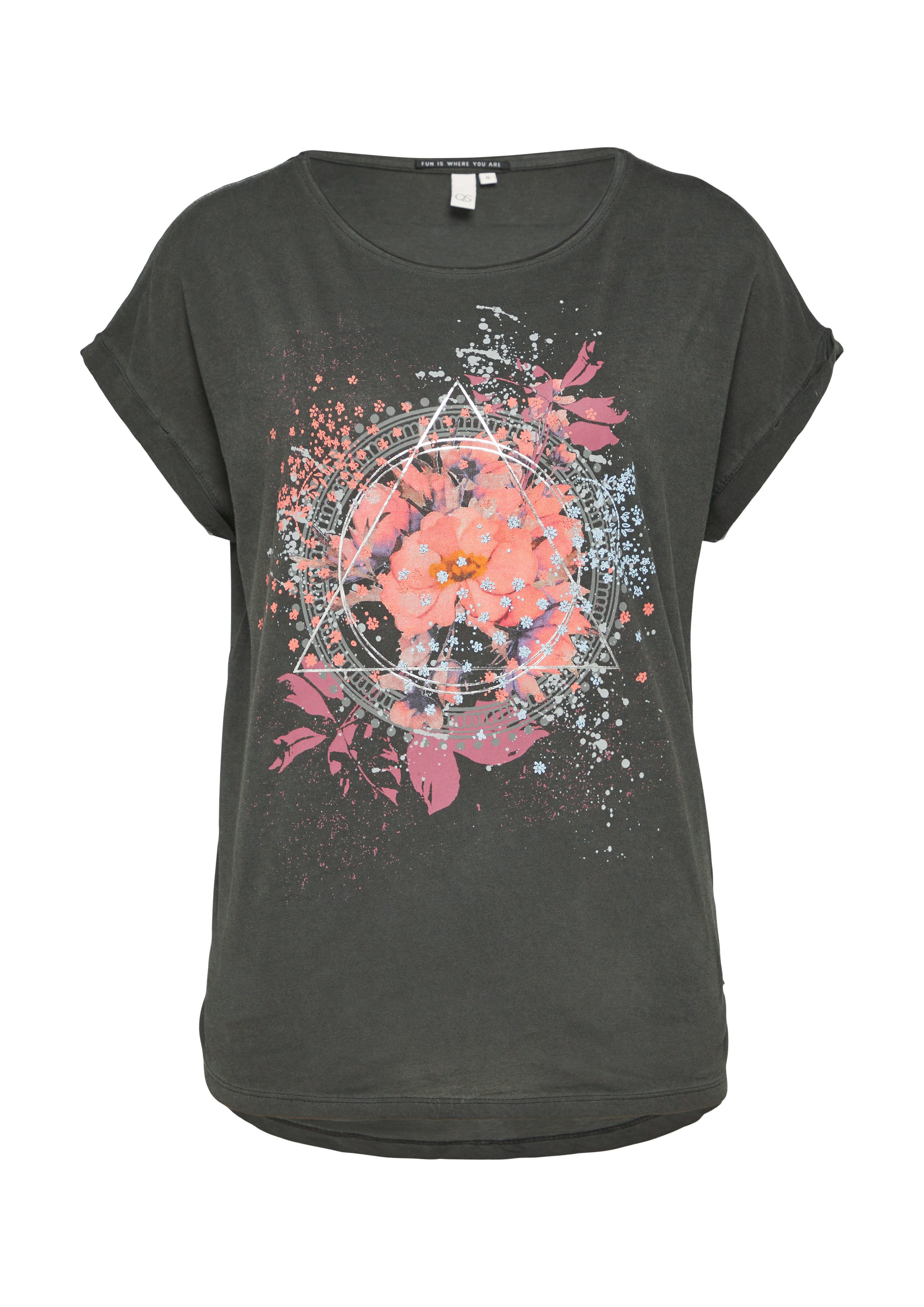 QS T-Shirt mit Frontprint