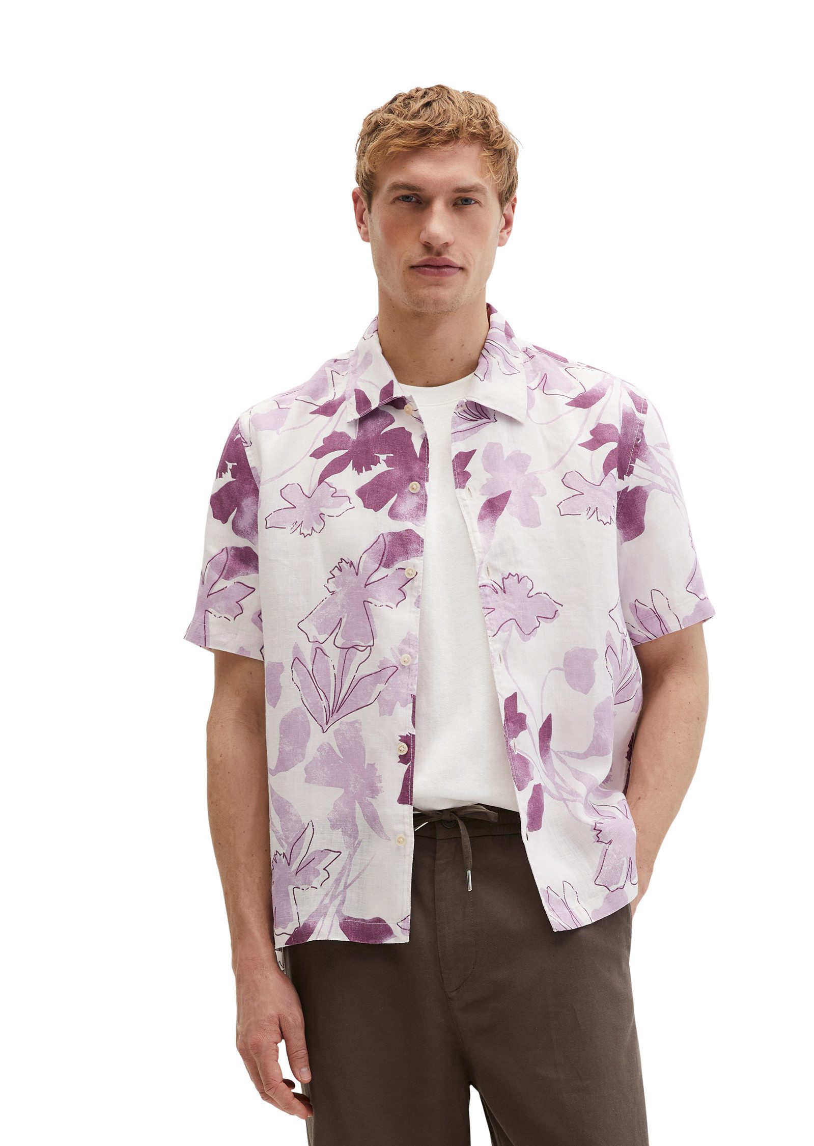 Marc O'Polo Kurzarmhemd mit Allover-Print