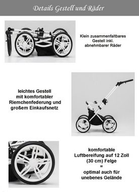 Elcar Kombi-Kinderwagen Sorento 2 in 1 inkl. Sportsitz und umfangreichen Zubehör in 17 Farben