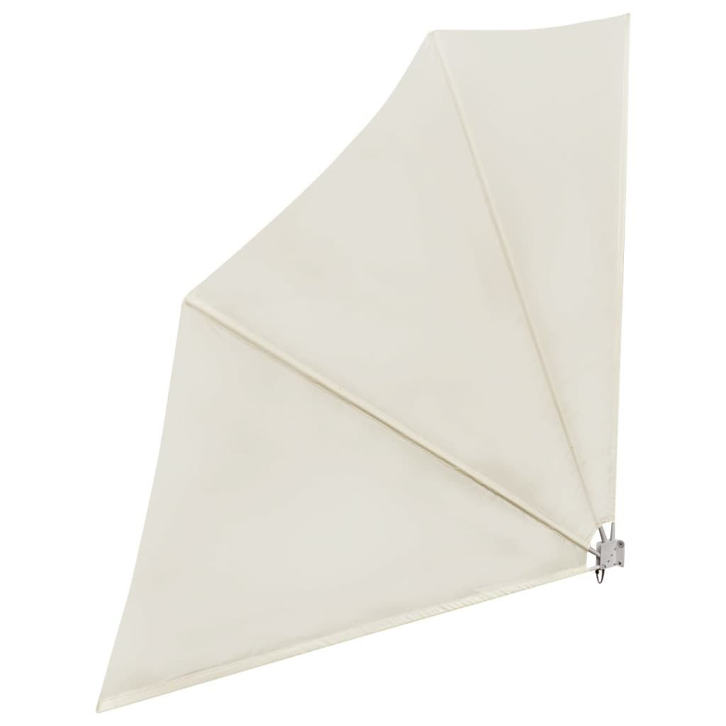 furnicato Markise Faltbarer Balkonfächer Creme 140×140 günstig online kaufen