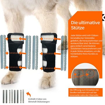 MAGICSHE Knieschutz Hunde-Bandage für die Vorderbeine schützt die Wunden