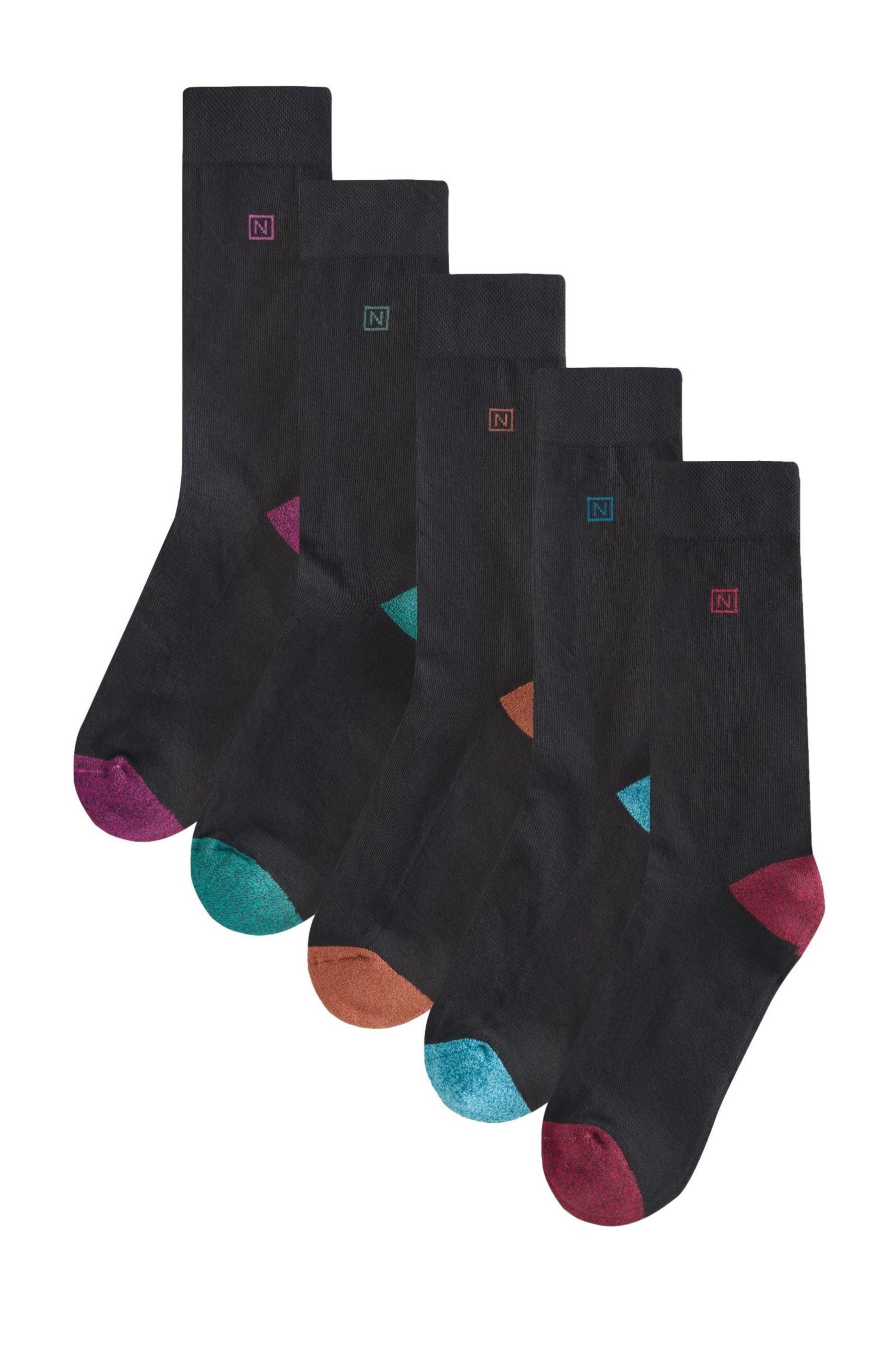 Kurzsocken Komfort-Socken mit gepolsterter Sohle, 5er-Pack