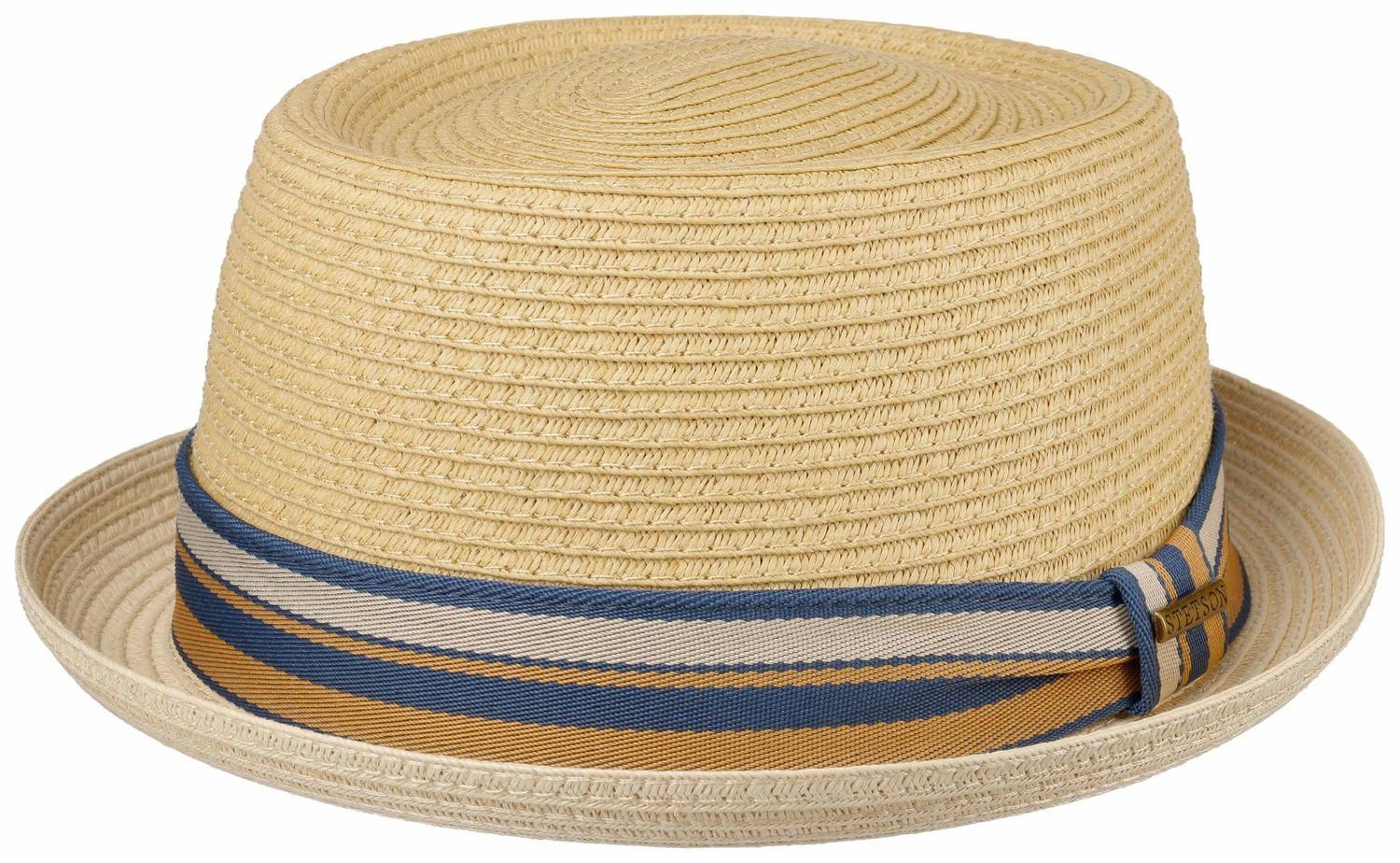 Stetson Strohhut Pork Pie mit bunter günstig online kaufen