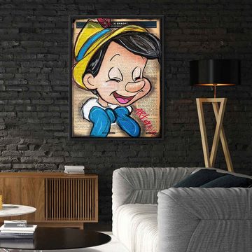 DOTCOMCANVAS® Leinwandbild Lovely Pinocchio, Leinwandbild Lovely Pinocchio Comic Cartoon Portrait Zeichentrickfilm