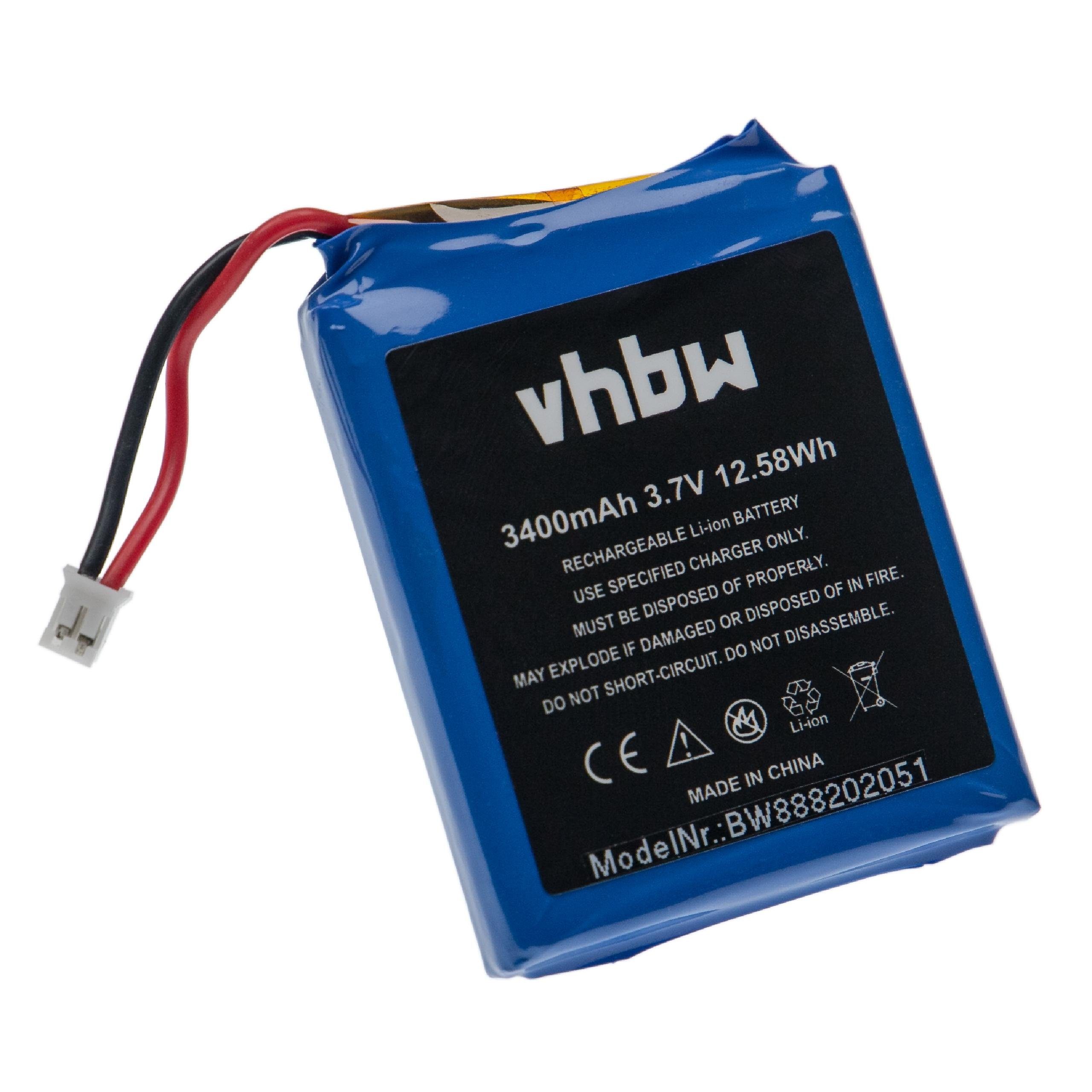 vhbw kompatibel mit Technaxx TX-59+ Akku Li-Ion 3400 mAh (3,7 V)