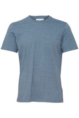 Casual Friday T-Shirt Rundhals Basic T-Shirt Meliert CFThor 5743 in Blau