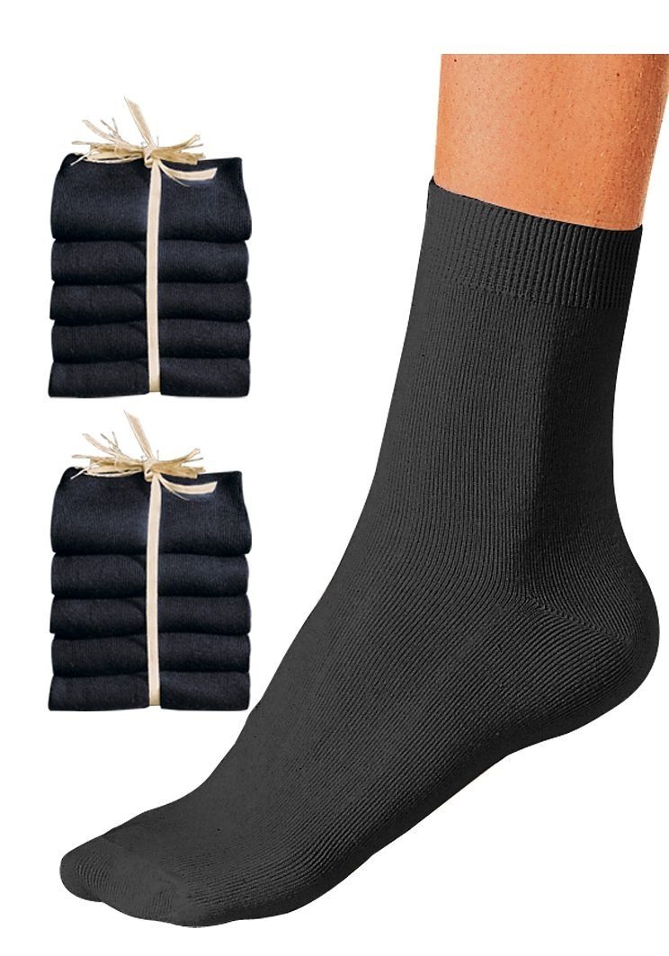 Go in Basicsocken Damen Socken Strümpfe ohne Logo feine Baumwolle (Packung, 10-Paar) unifarben ganz schlicht – Bild 3 von 4