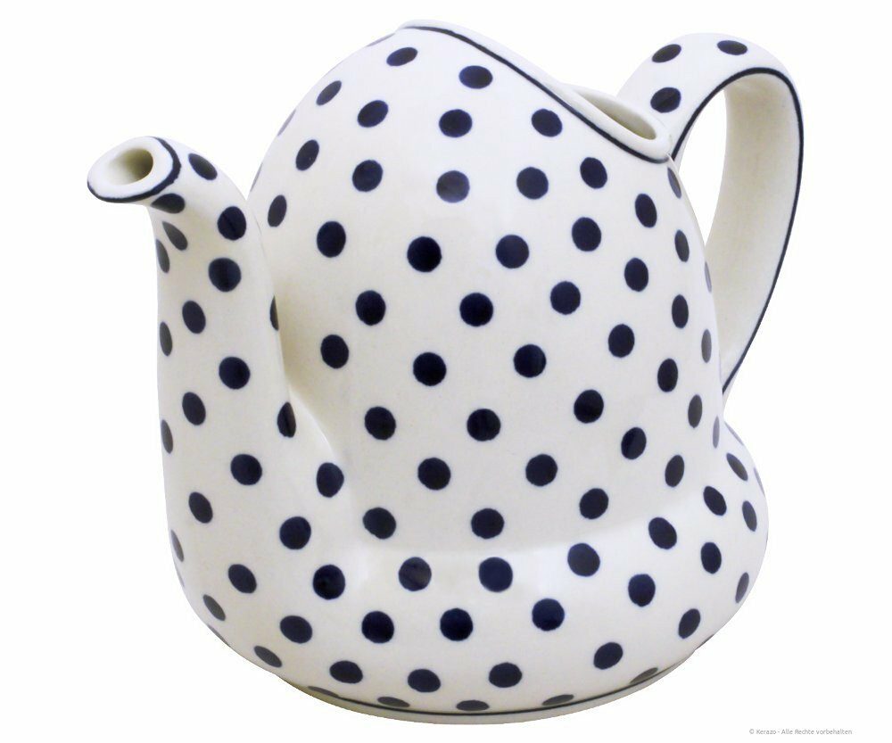 Bunzlauer Keramik Gießkanne Bunzlauer Keramik 1L Gießkanne ergonomisch, tropffreier Ausguss Dek 37