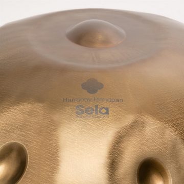 Sela Handpan SE201 Harmony D Kurd 9, komplett mit gepolsterter Tasche