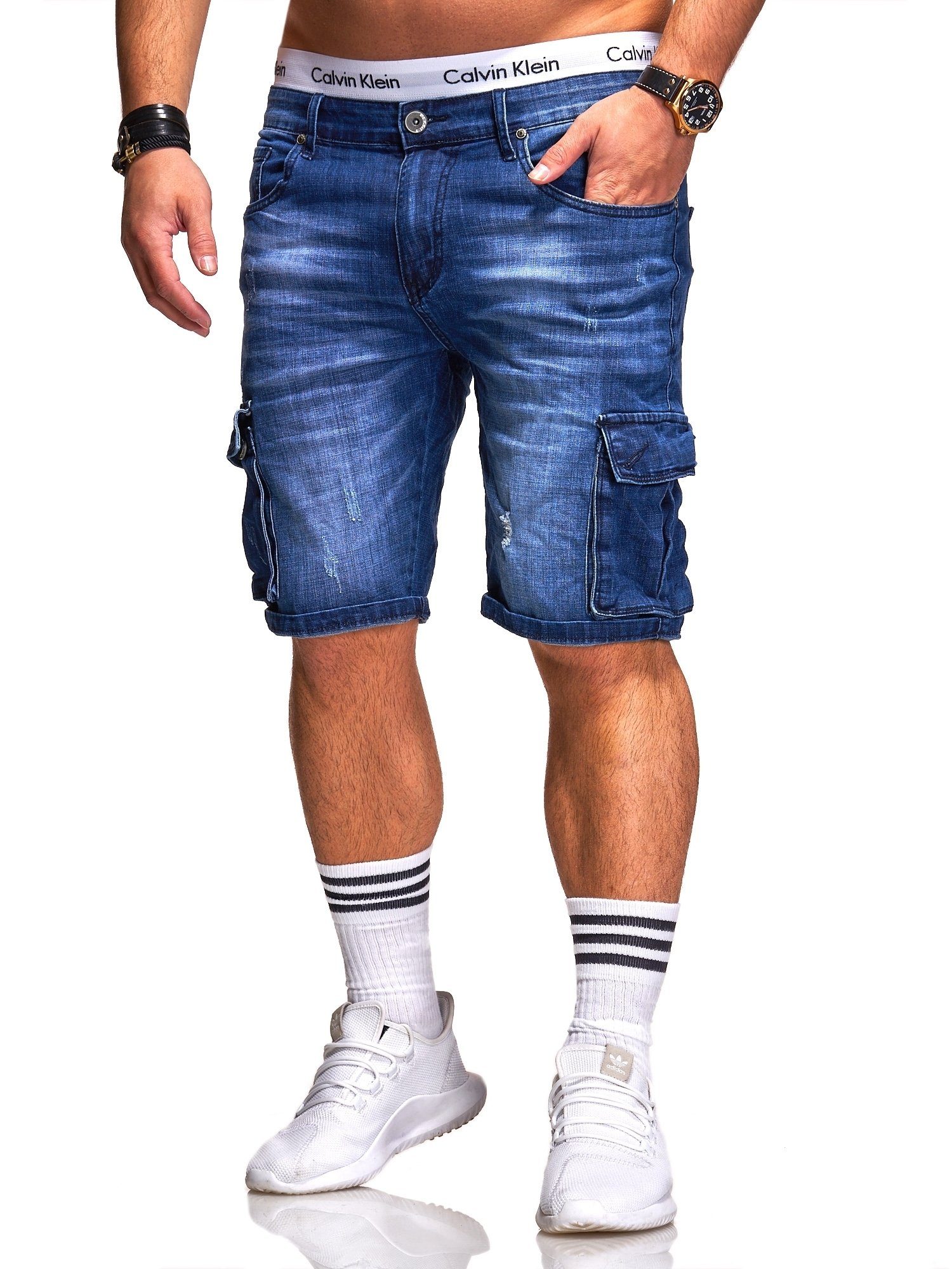 behype Shorts LAKASHI trendigen mit Cargotaschen