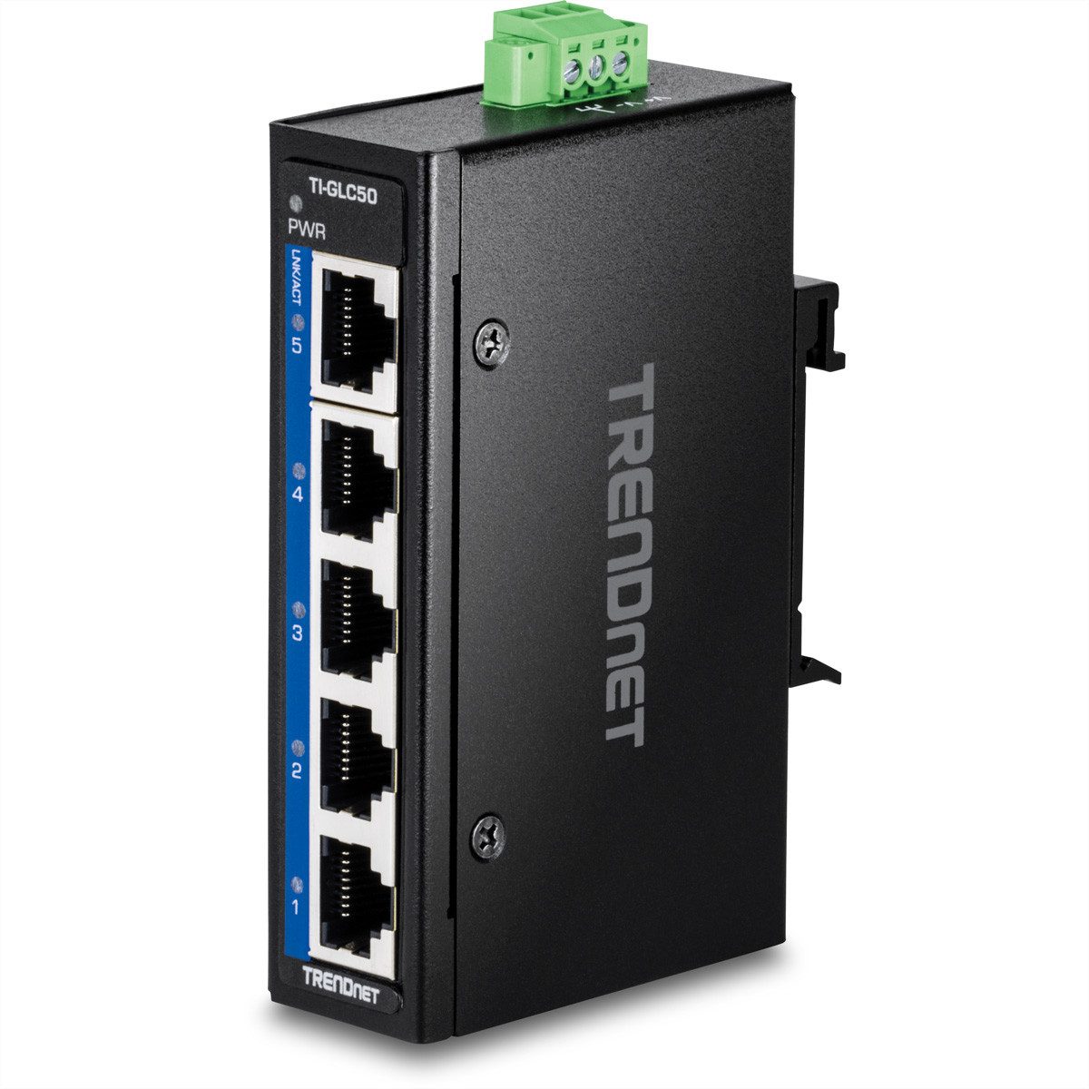TI-GLC50 5-Port Gigabit Industrial DIN-Rail Mini Netzwerk-Switch