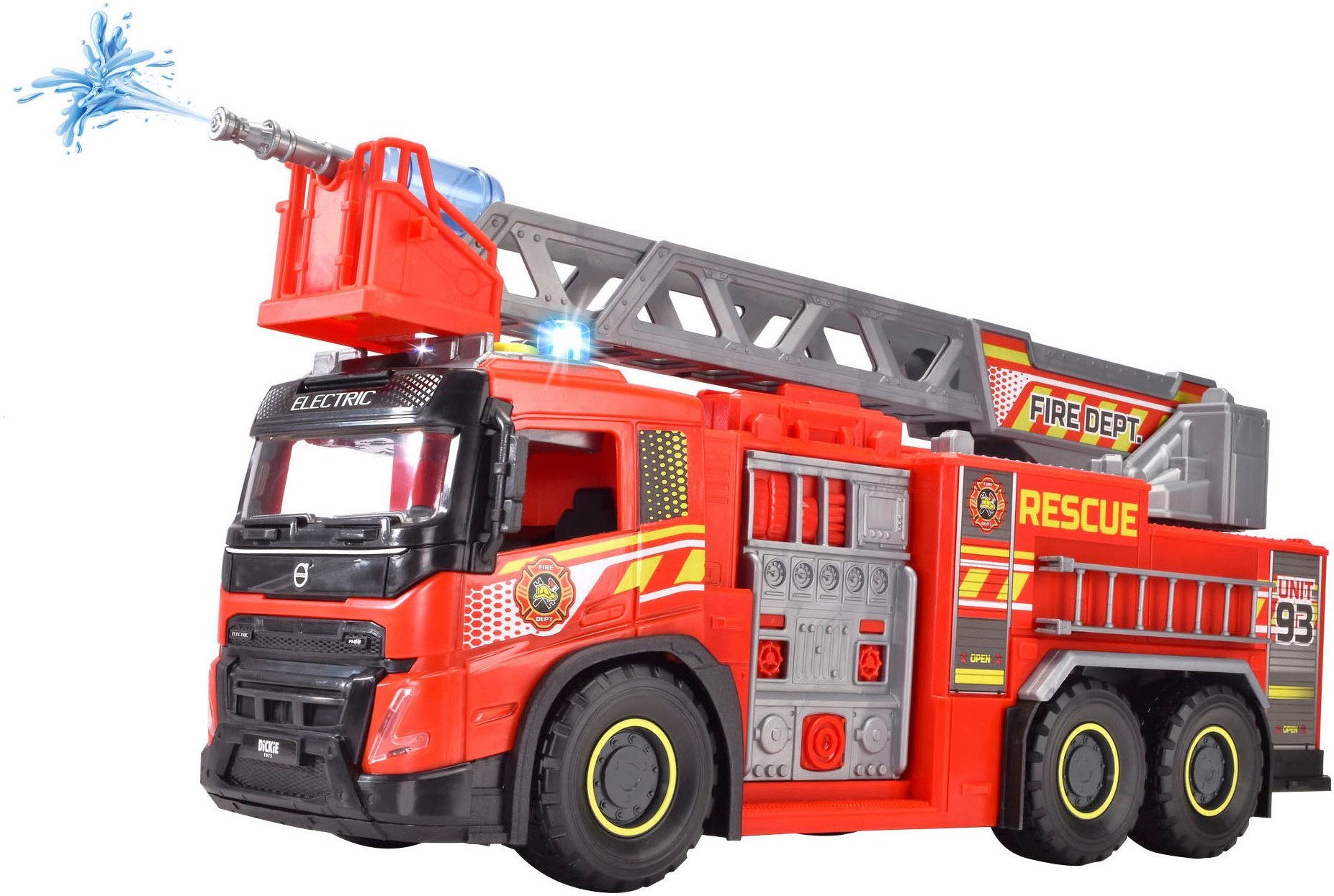 Dickie Toys Spielzeug-Feuerwehr Giant Fire Truck, mit Licht und Sound