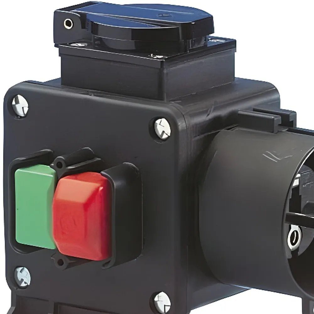 TRIPUS Schalter Sicherheitsschalter 230V - IP44 Maschinenschalter, Automatischer Schutz vor Wiederanlauf bei Stromunterbrechung