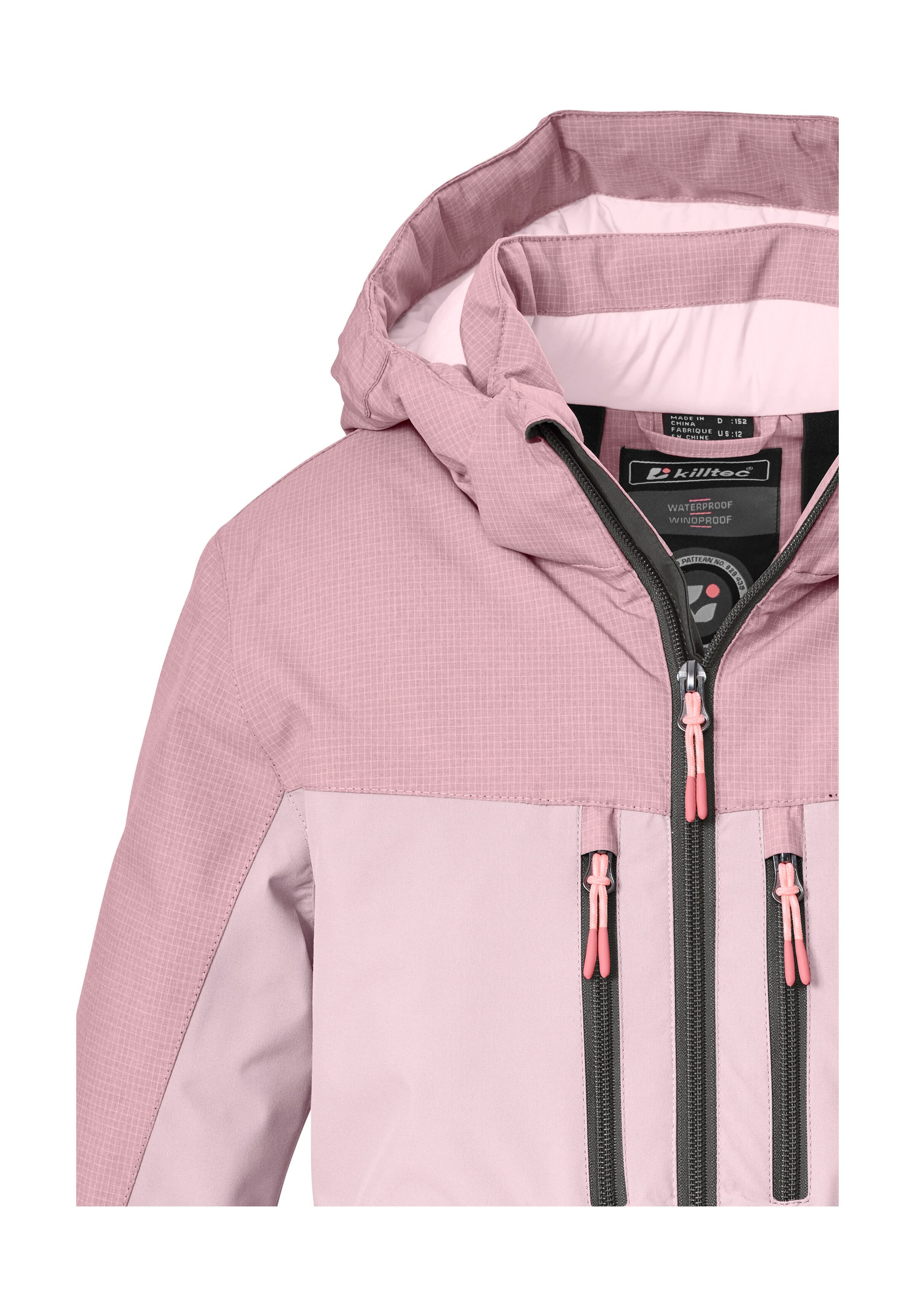 Killtec Funktionsjacke KOW 160 GRLS JCKT Wind- und wasserdicht, reflektierend, abnehmbare Kapuze – Bild 3 von 5
