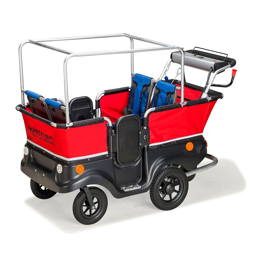 Winther Kombi-Kinderwagen Kinderbus E-Turtle, Geeignet für Kinder von 6 Monaten bis 4 Jahren