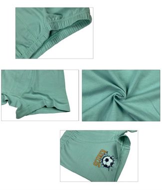 LOREZA Boxershorts 5er Set Jungen Boxershorts - Scorer - Bunt (Spar-Packung, 5-St)