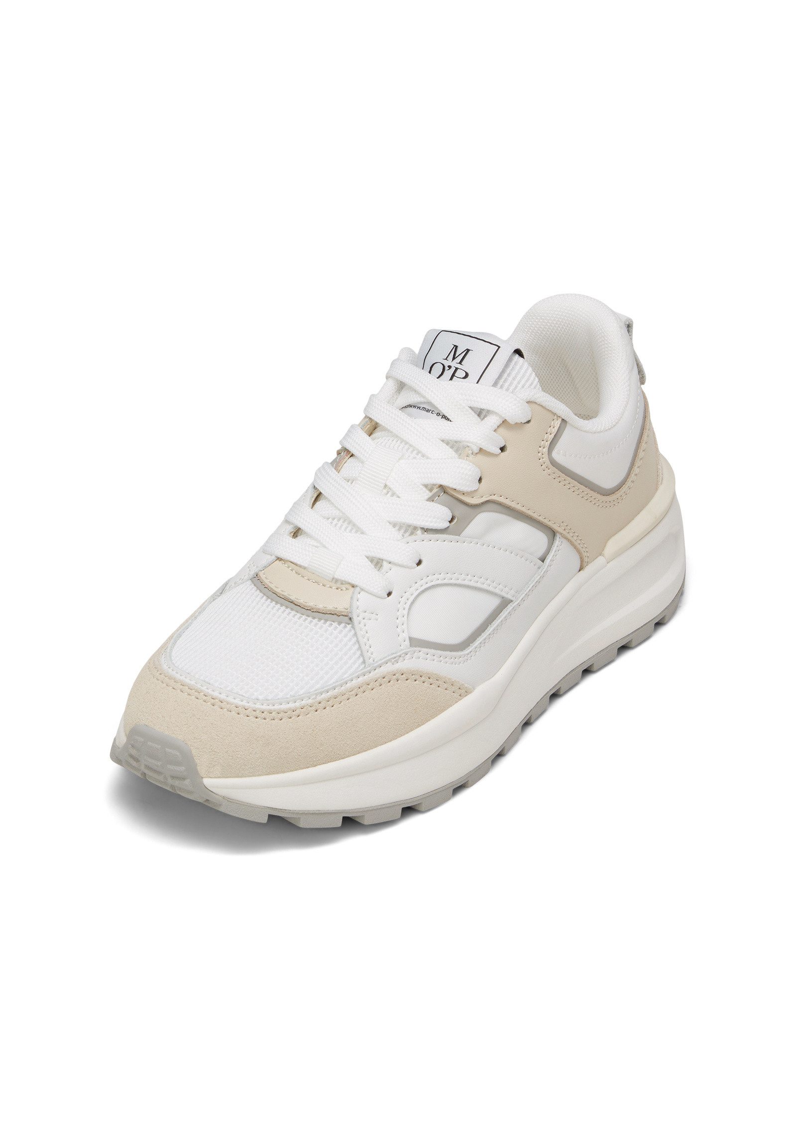 aus Rindleder und Mesh Sneaker
