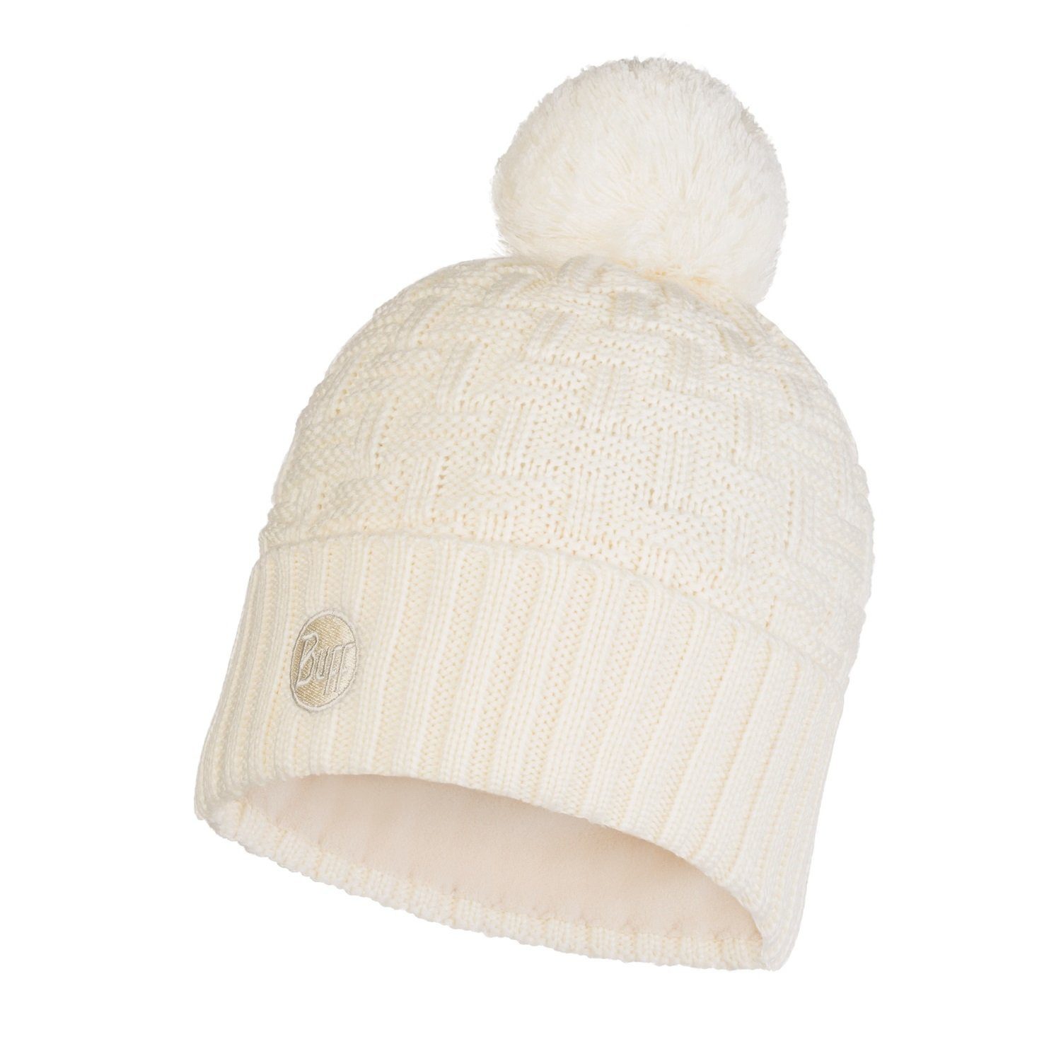 Buff Bommelmütze Mütze (Bommel) Strick & Polar Airon creme