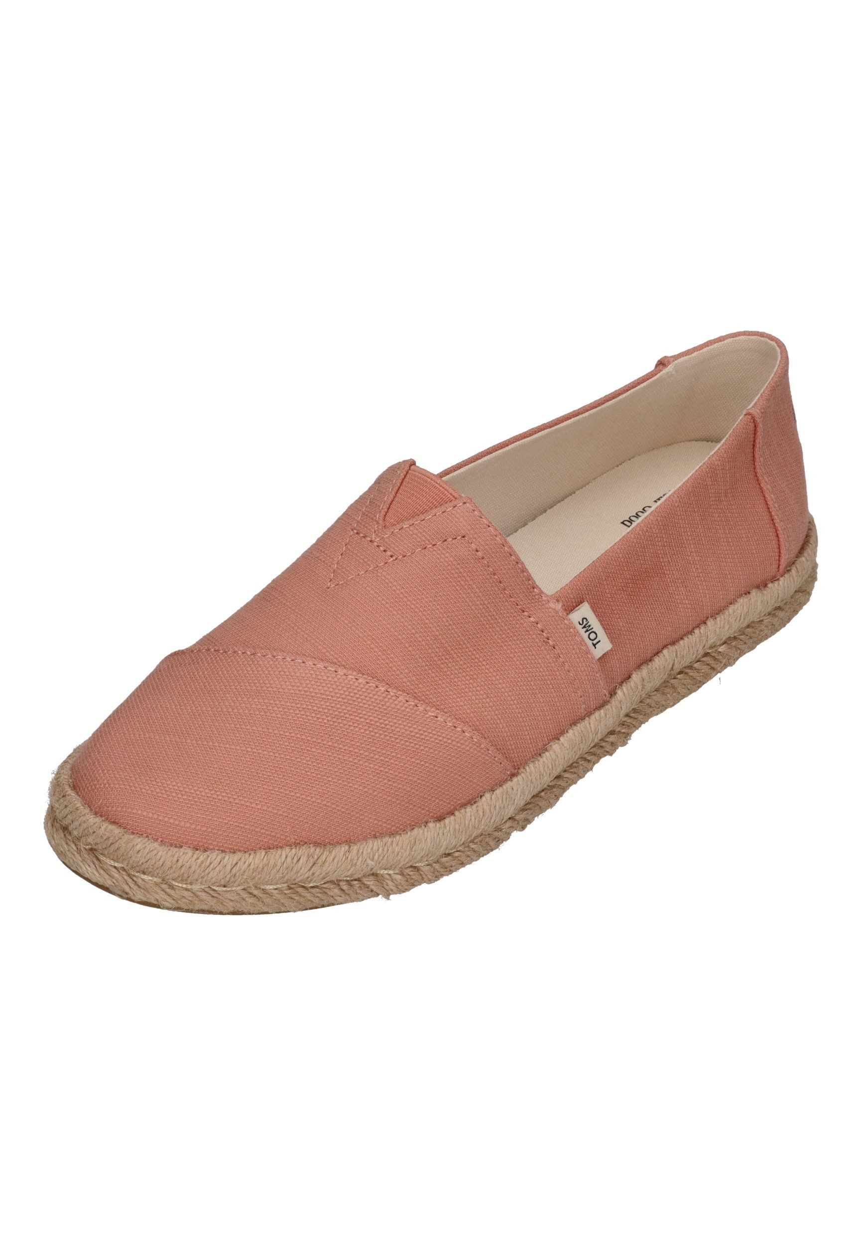 TOMS ALPARGATA ROPE 2.0 Espadrille Bloom Recycled Cotton Slubby Woven