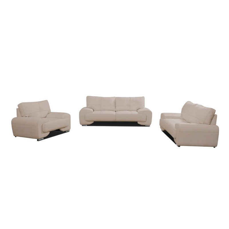 MOEBLO Sofa Couchgarnitur Florida Lux 3+2+1, Wohnzimmergarnitur 3+2+1 Dreisitzer-Sofa Zweisitzer-Sofa Sessel Polstermöbel-Set 3+2+1, Wohnzimmergarnitur 3+2+1