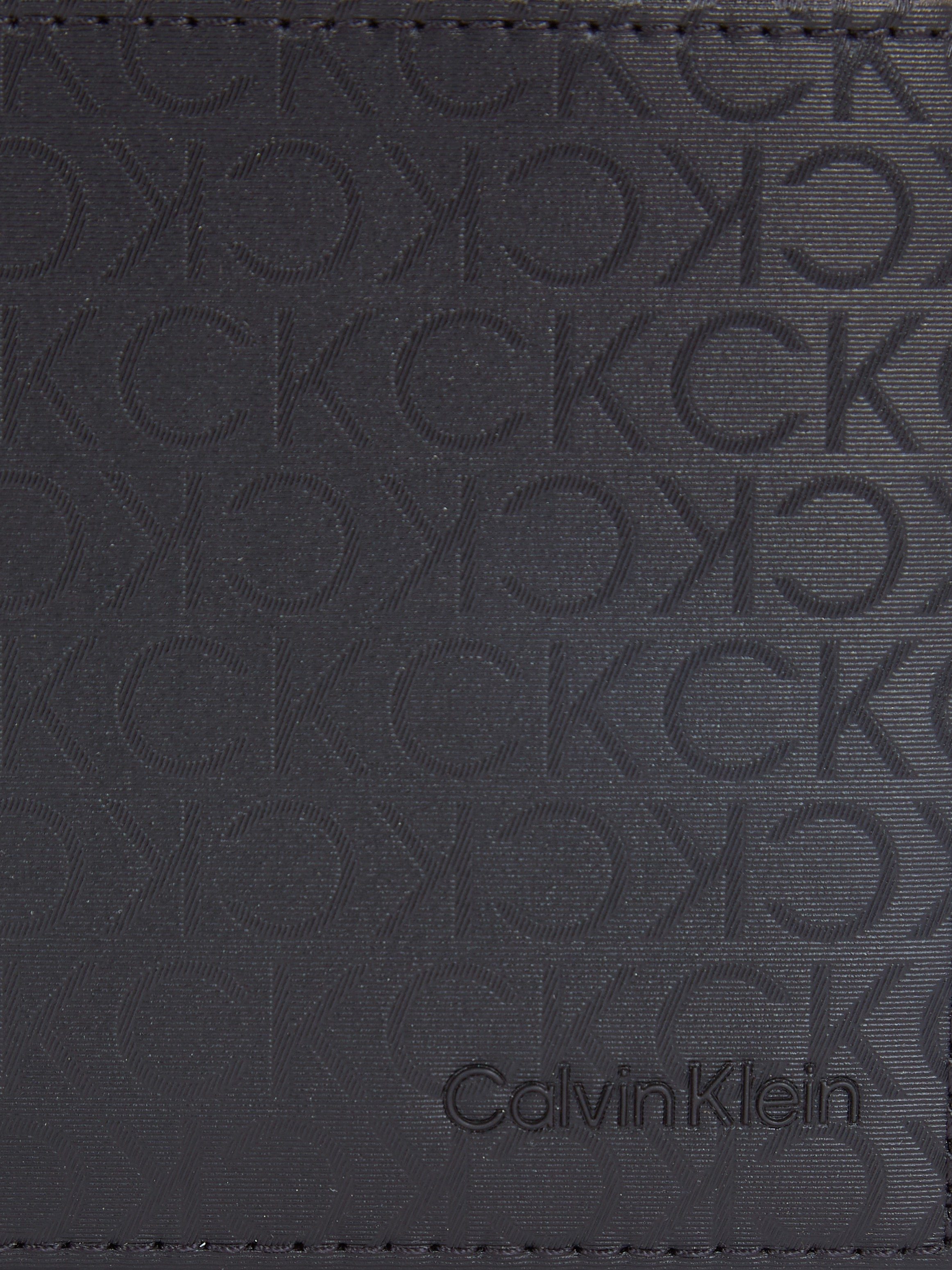 CK Logo schönem Klein BIFOLD W/COIN, ELEVATED 5CC Geldbörse Calvin mit Allover