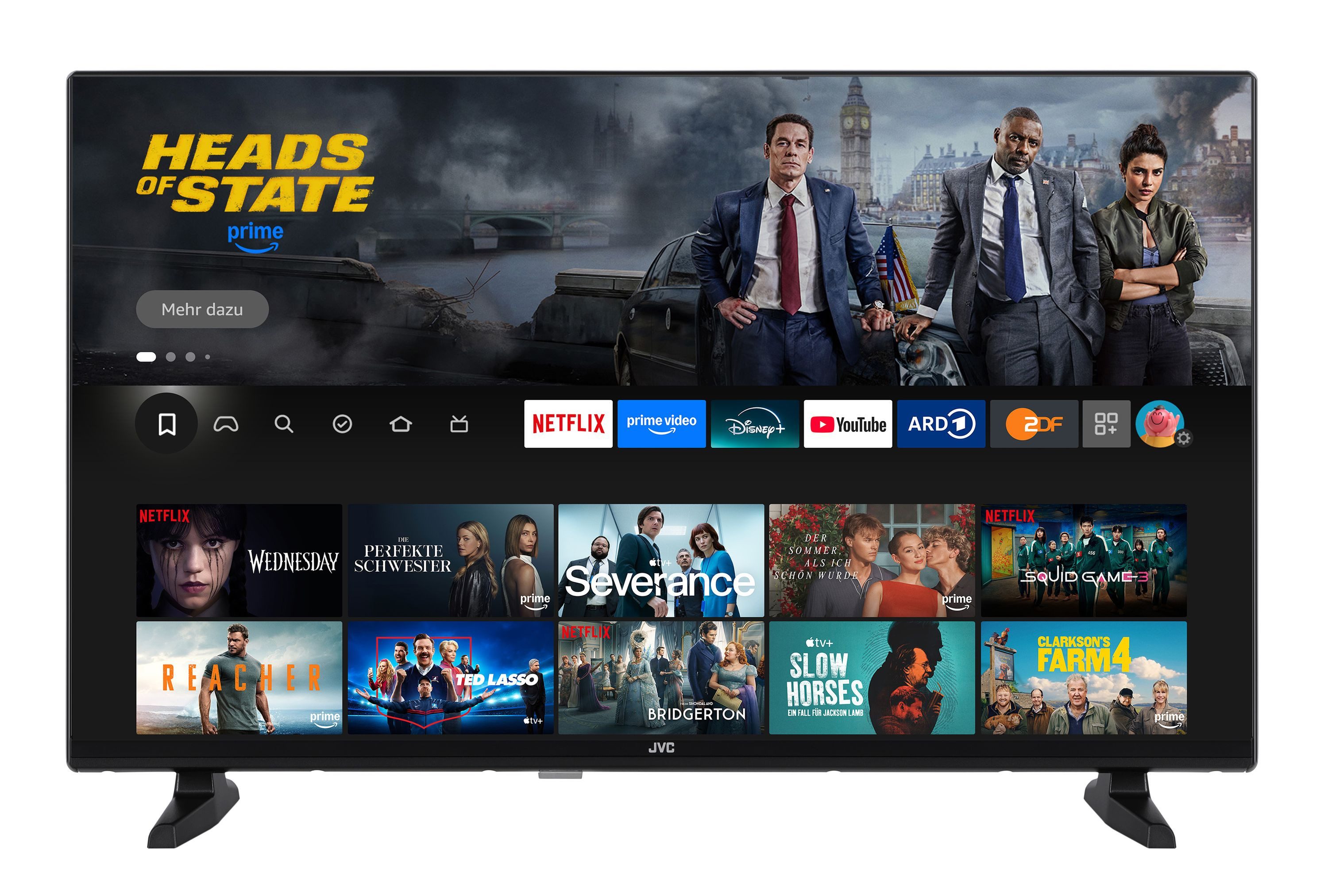 JVC LT-32VRF3555 LCD-LED Fernseher (80 cm/32 Zoll, Full HD, Fire TV, Fire TV / Smart TV, HDR, Alexa Built-In, Triple-Tuner)