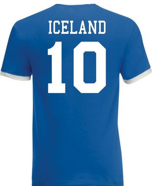Youth Designz T-Shirt Island Herren T-Shirt im Fußball Trikot Look mit trendigem Motiv