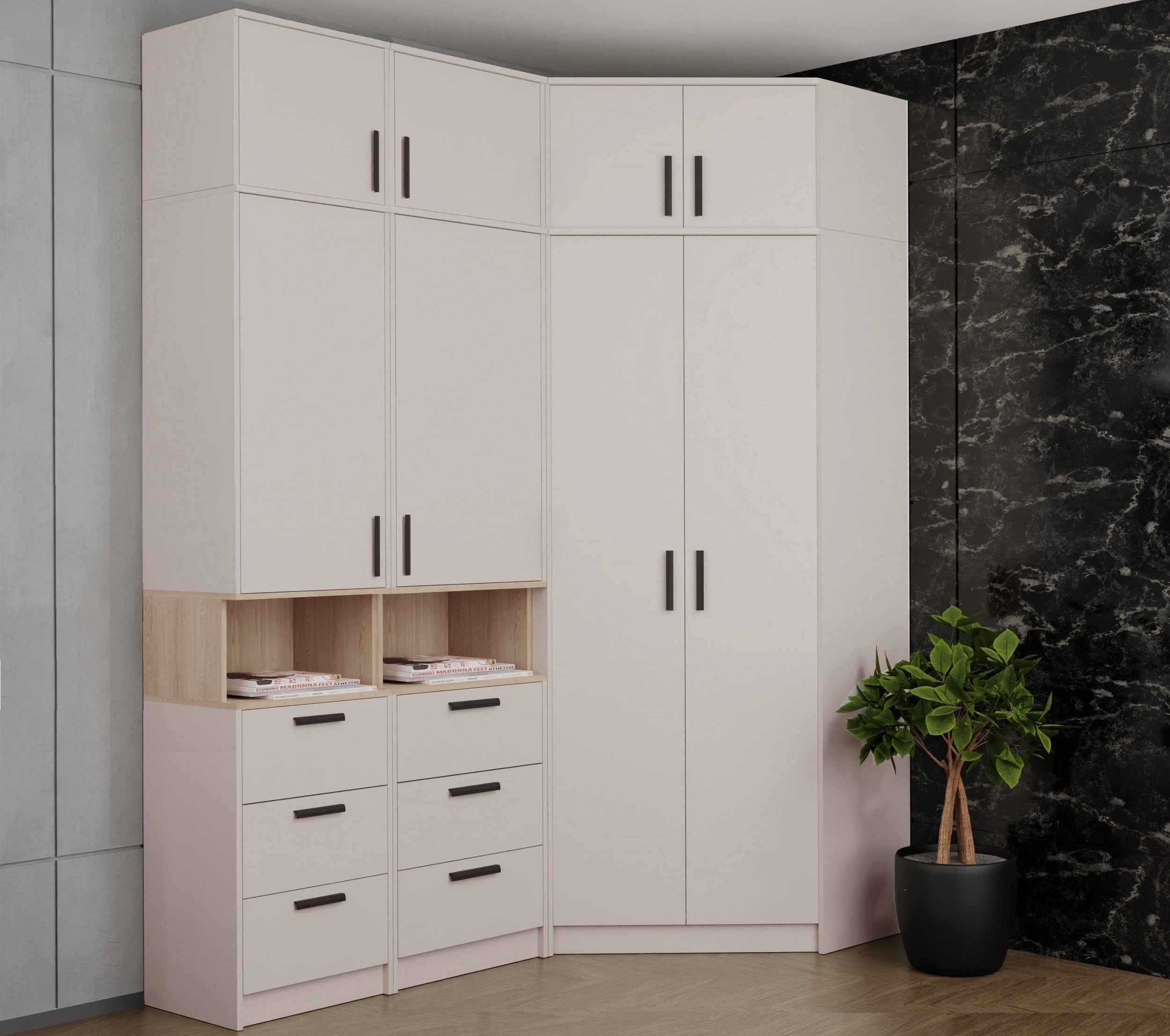 Marmex Möbel Schrank-Set Grant G14 Kinderzimmer-Set, Jugendzimmer-Set, (6-S günstig online kaufen
