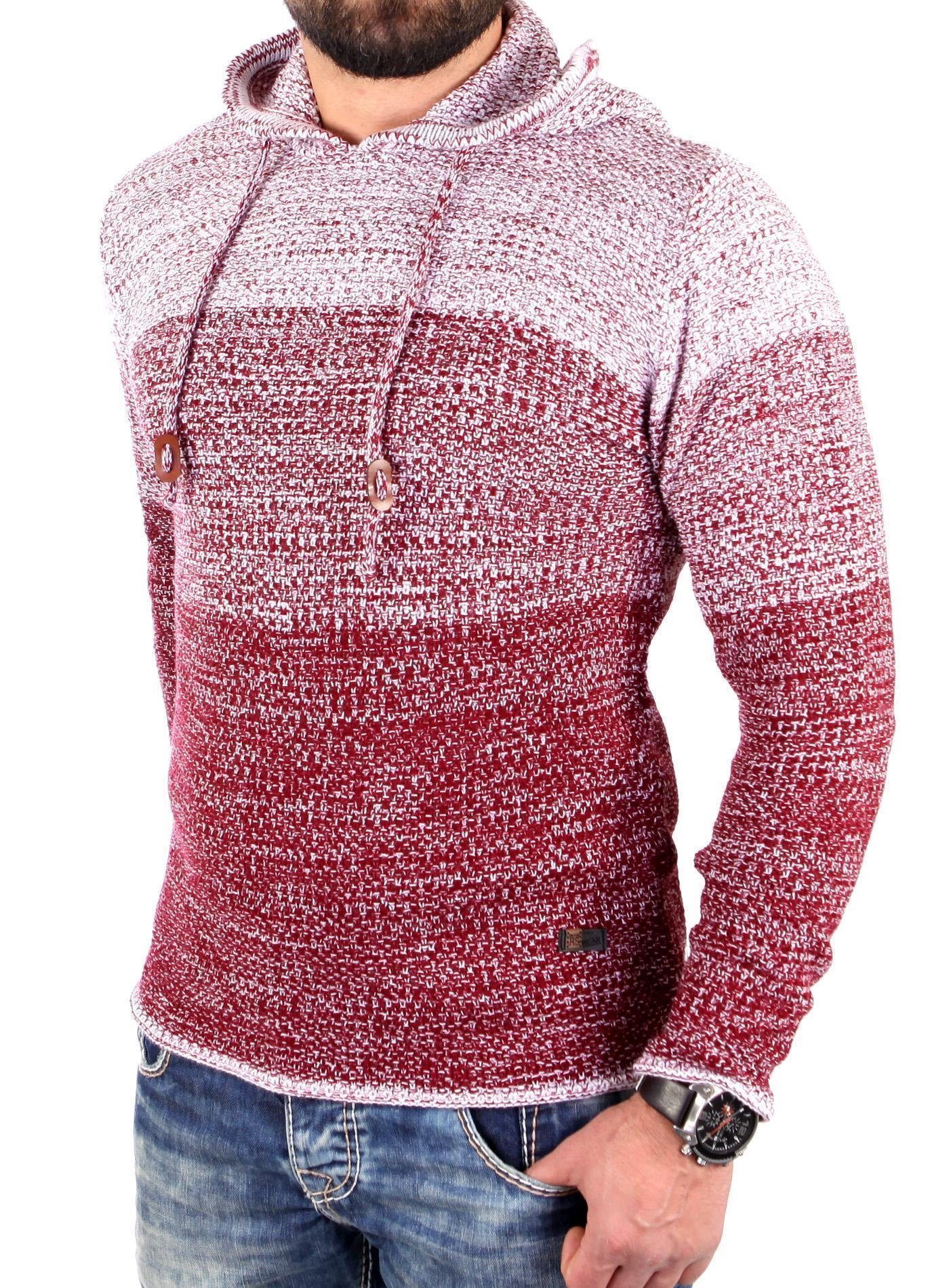 Reslad Strickpullover Reslad Strickpullover Herren Colorblock günstig online kaufen