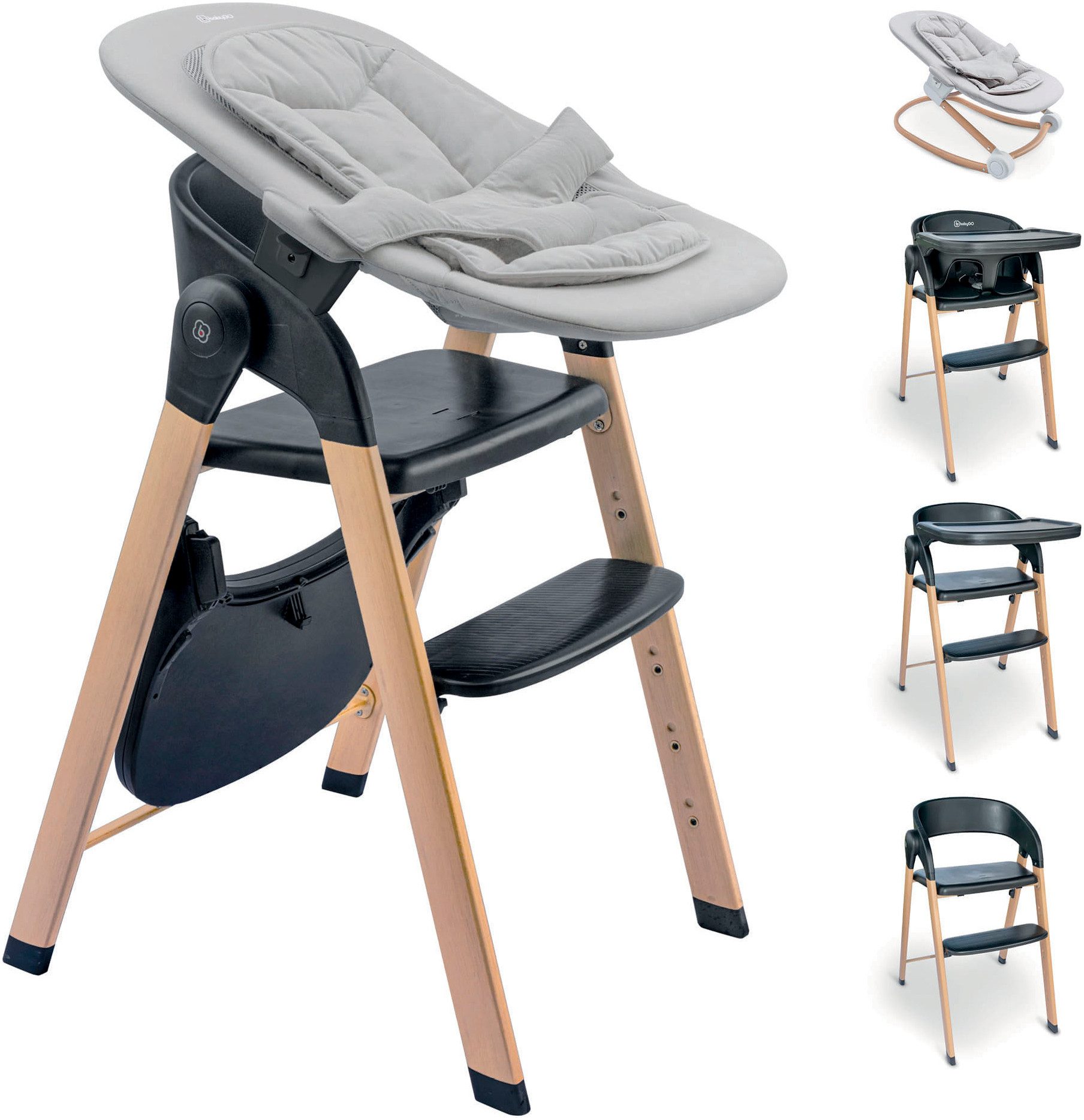 BabyGo Kombihochstuhl Levels, inklusive Wippe günstig online kaufen