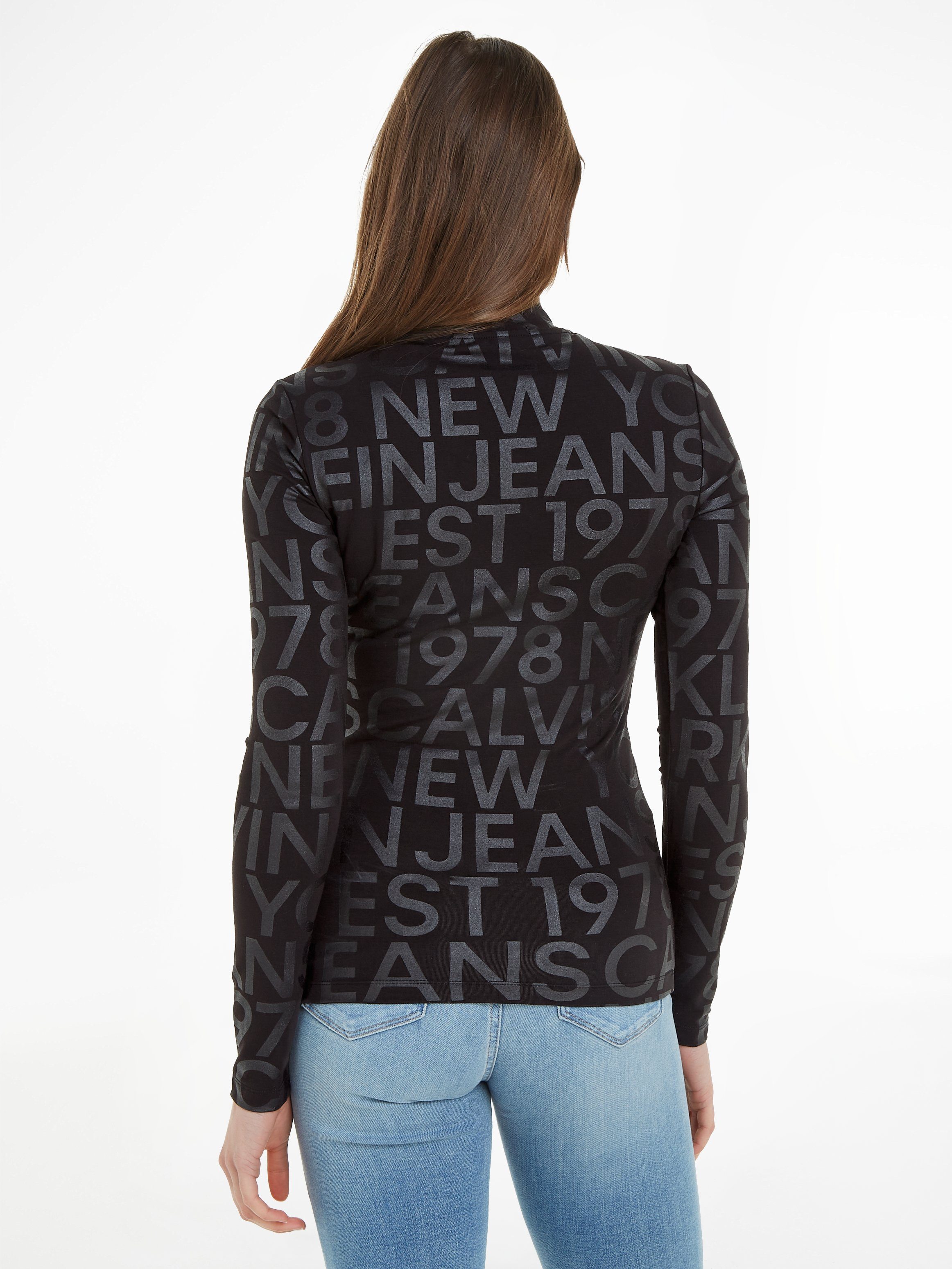 Calvin Klein Jeans Langarmshirt LOGO AOP günstig online kaufen