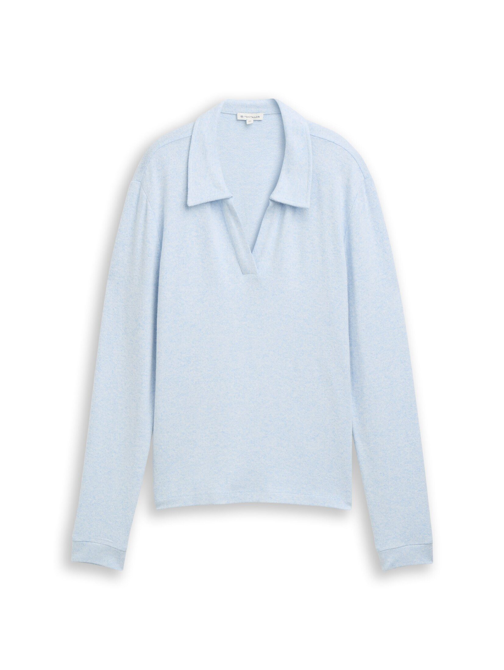 TOM TAILOR Langarmshirt T-Shirt Cosy Langarmshirt mit Polokragen