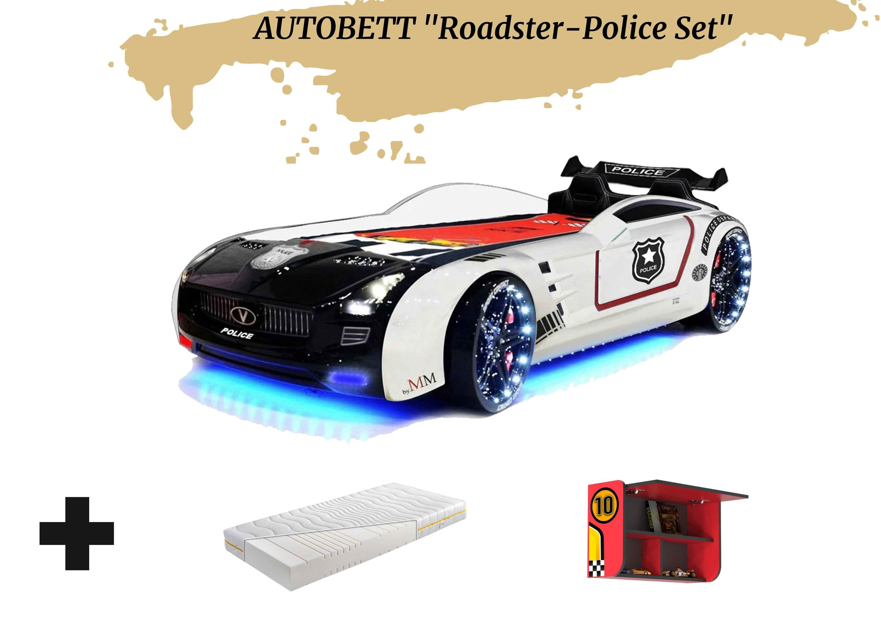 Aileenstore Autobett Rio (Sportsitze, Lattenrost, Heckspoiler, günstig online kaufen