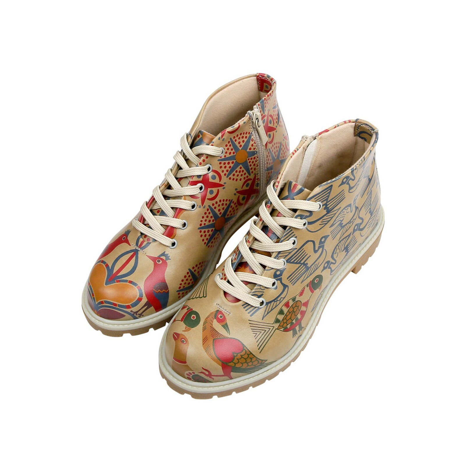 DOGO Shortcut Boots Love Birds Damen Stiefeletten Stiefel Handgefertigt