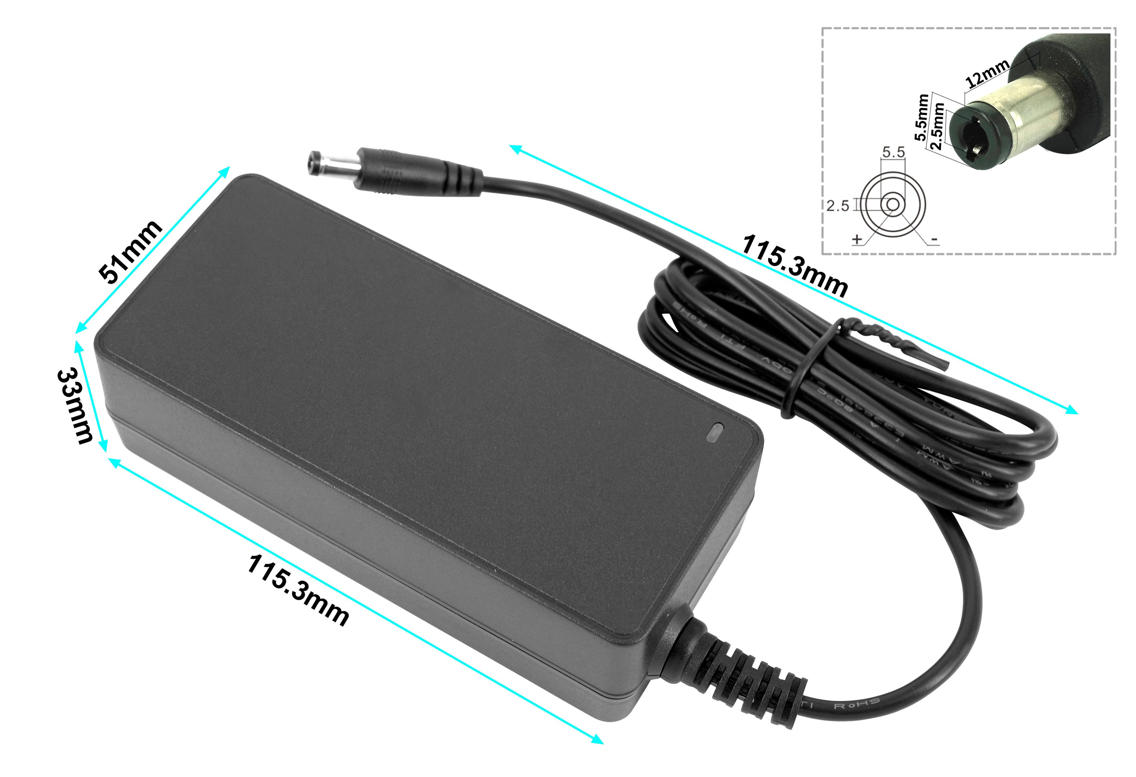 PowerSmart APQ652033E.011 Laptop-Ladegerät (für Fujitsu Siemens Esprimo Mobile V5535, Lifebook AH530 AH531 A1645 L1310G L7300 L7320 Li1705 M1451G)