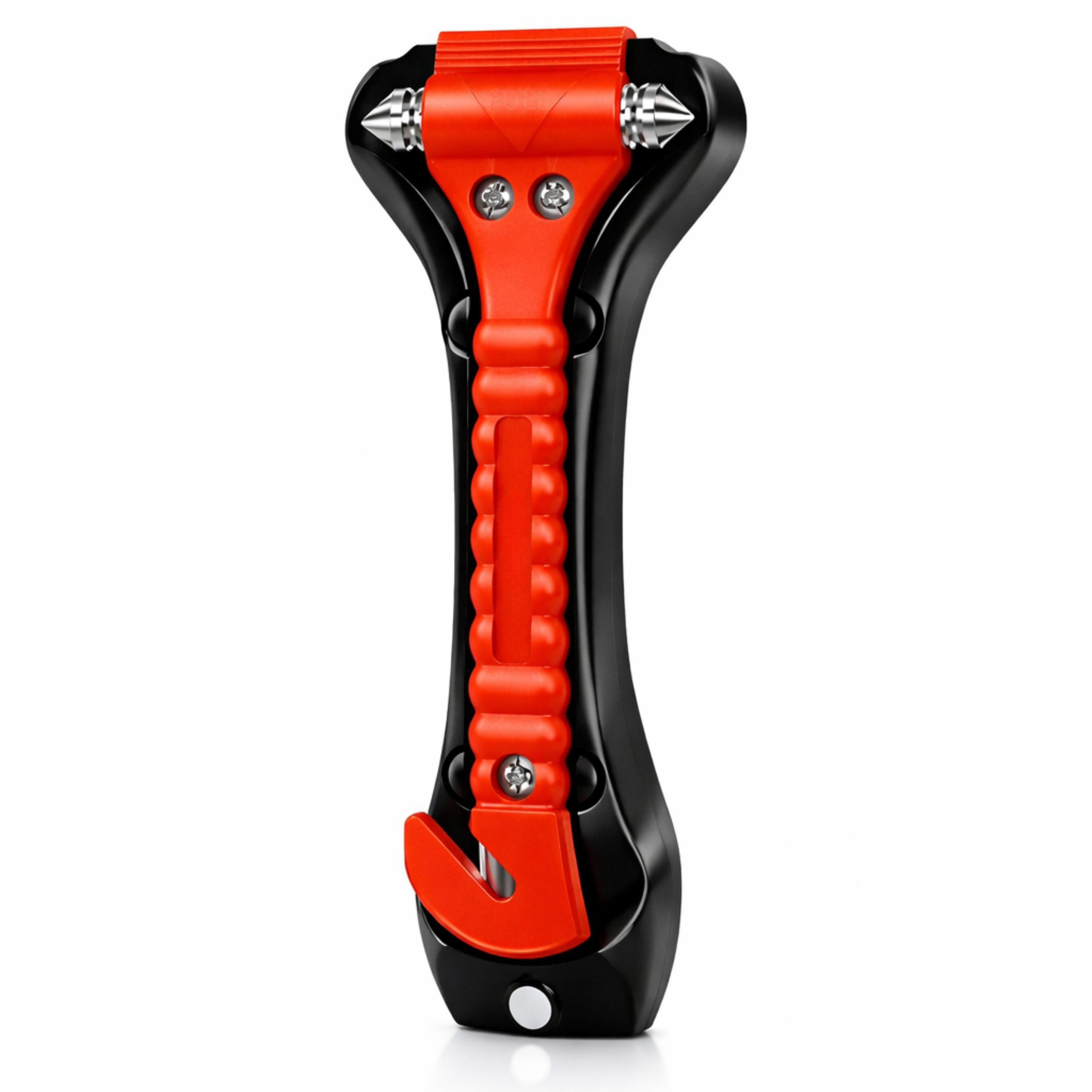 StellarLuma Hammer Auto Hammer Nothammer Notfallhammer Gurtschneider Sicherheitshammer (Packung, 1-St., 2-teilig: Auto Nothammer mit Gurtschneider inkl. Halterung), 2-in-1 Notfallhammer mit Gurtschneider und Fensterbrecher bei Unfällen