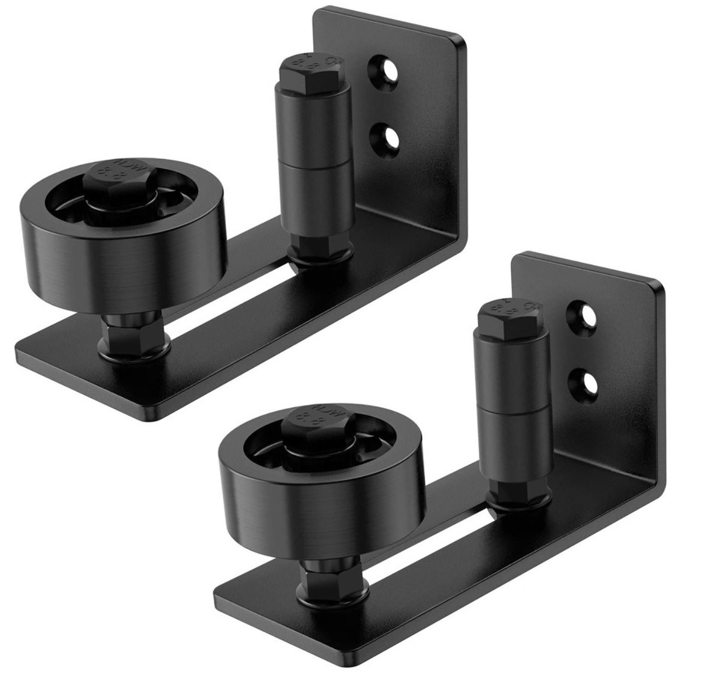 DOITOOL Schiebetür-Bodenführung 2 Sets – Verstellbare Stützrollen Für Bündige Türen, Wandmontage