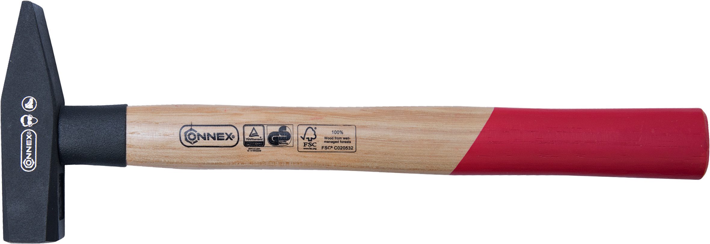 Conmetall Meister Schlosserwinkel Schlosserhammer 400g, Stielschutz