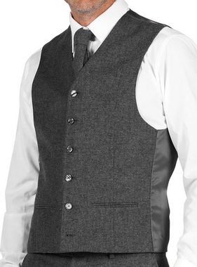 thetru Kostüm 20er Jahre Anzugweste grau, Ein echter Gentleman trägt Weste unterm Smoking!