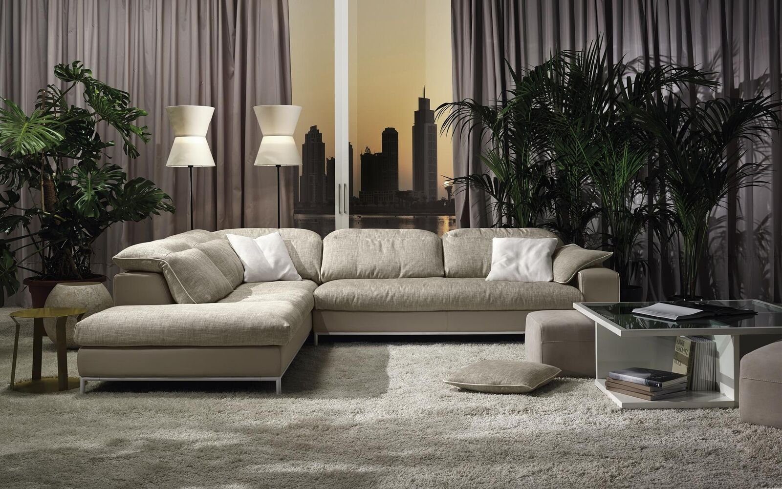 JVmoebel Ecksofa Design Ecksofa L-form Modern Sofas Textile Couch Wohnzimmer Modernes