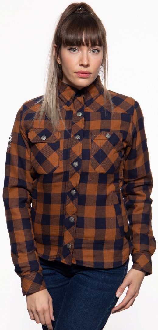 King Kerosin Allwetterjacke Queen Kerosin Speedway Adventure Damen Hemd herausnehmbares Innenfutter