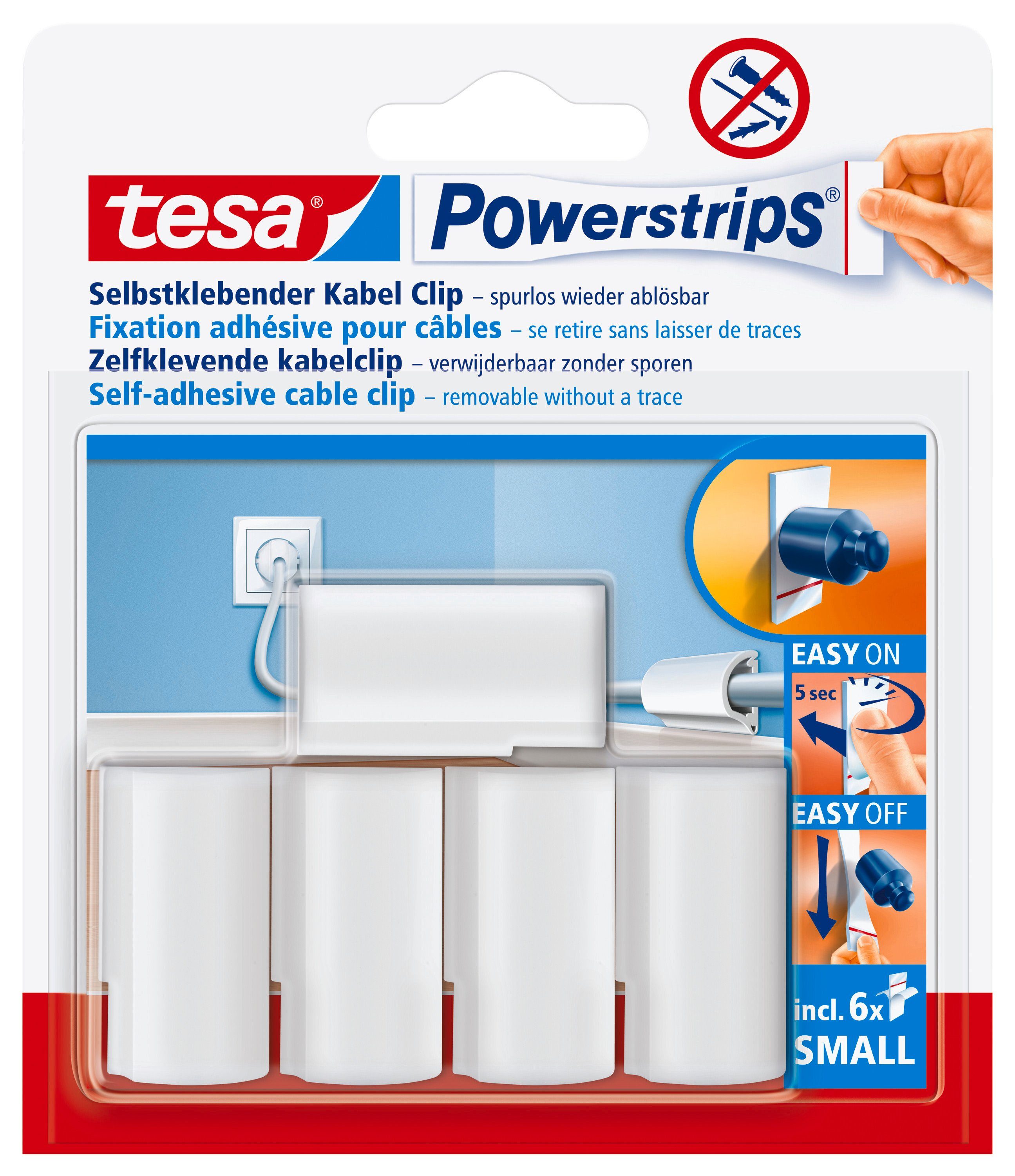 Klebehaken Powerstrips Kabel-Clip