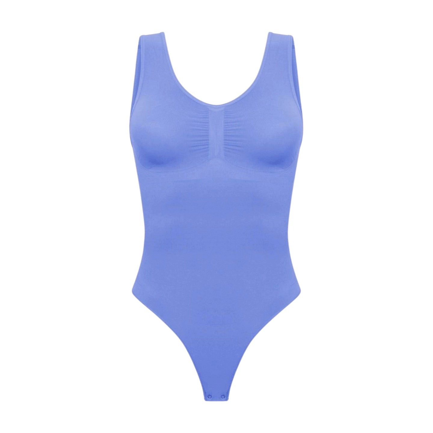 cfab by creamy fabrics Miederbody Tank Bodysuit Sculpting Shapewear mit String-Soft Violet-XL (1-tlg) Figurformend