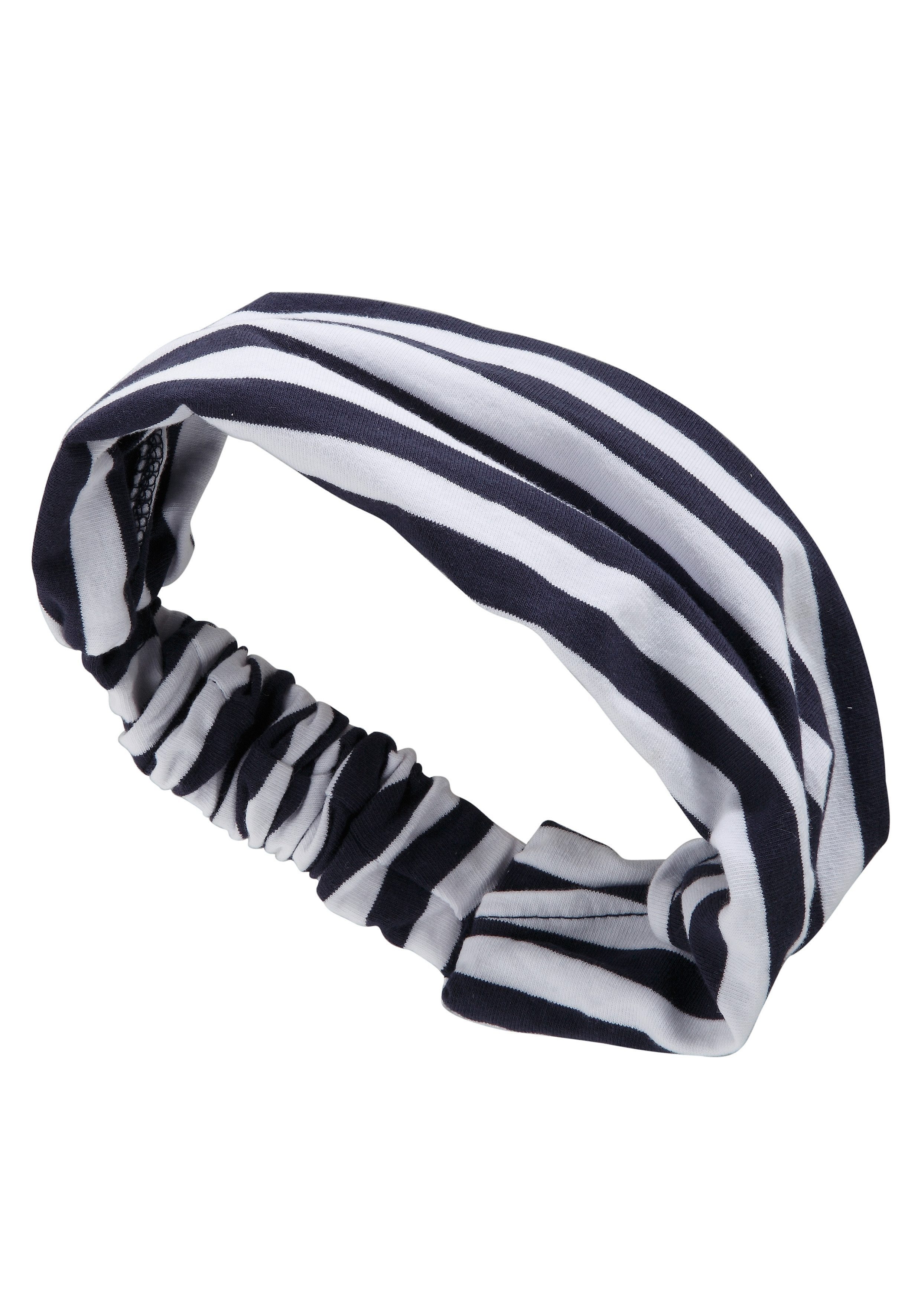 KIDSWORLD Kleid, Leggings & Haarband marine-weiß Haarband geringelt Capri und maritim 3-tlg) (Set