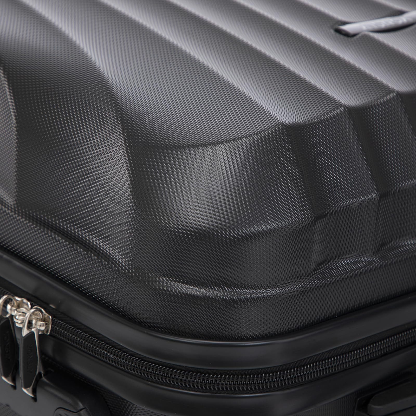 YONSLY Kofferset Hartschalen-Reisekoffer Gepäckset aus ABS für Reise, Urlaub und Alltag, 4 Rollen, (Set, 3 tlg., Größen M, L & XL), 360° Doppelreifen aus Hartgummi