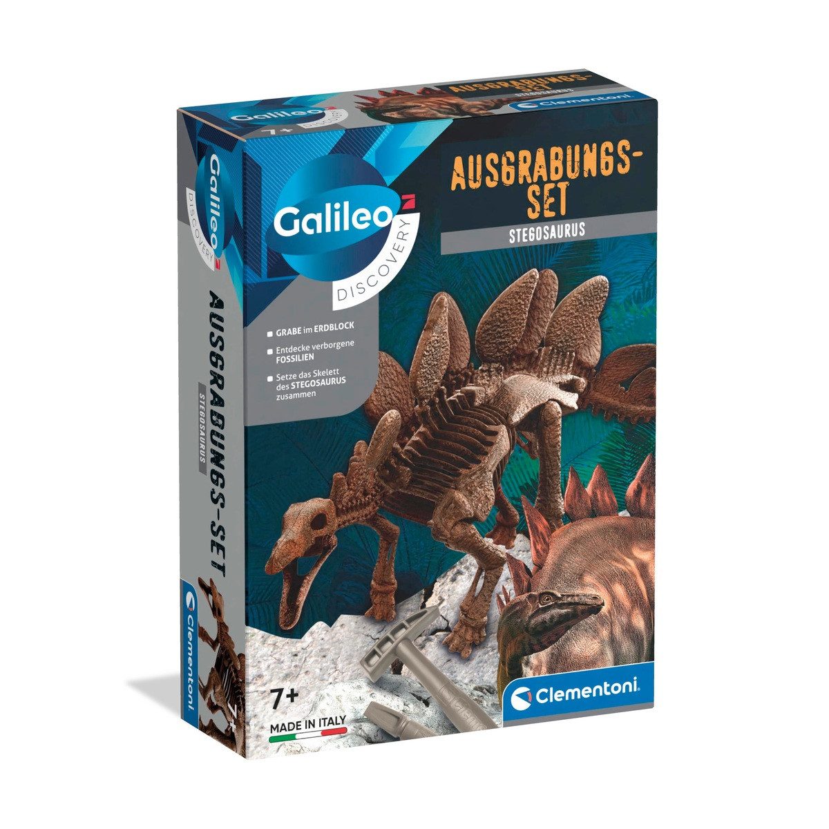 Clementoni® Kreativset Ausgrabungs-Set Galileo Stegosaurus