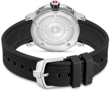 Swiss Military Hanowa Quarzuhr BLACK MARLIN, SMWGN0001701, Armbanduhr, Herrenuhr, Schweizer Uhr, Swiss Made, Datum, Saphirglas