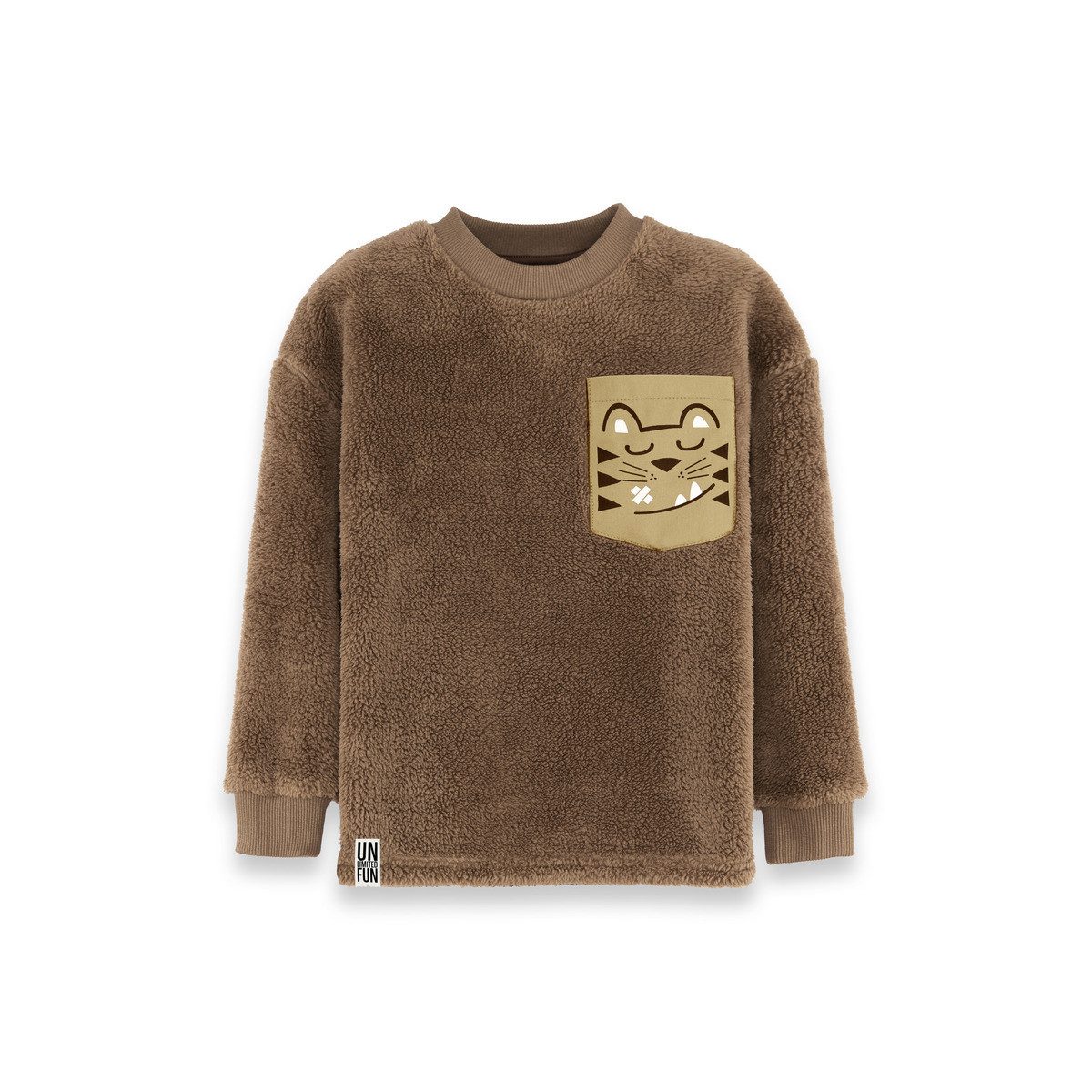 Denokids Sweatshirt Tiger Plush Jungen Pullover, Shirt, Sweater, Langarmshirt, Dress